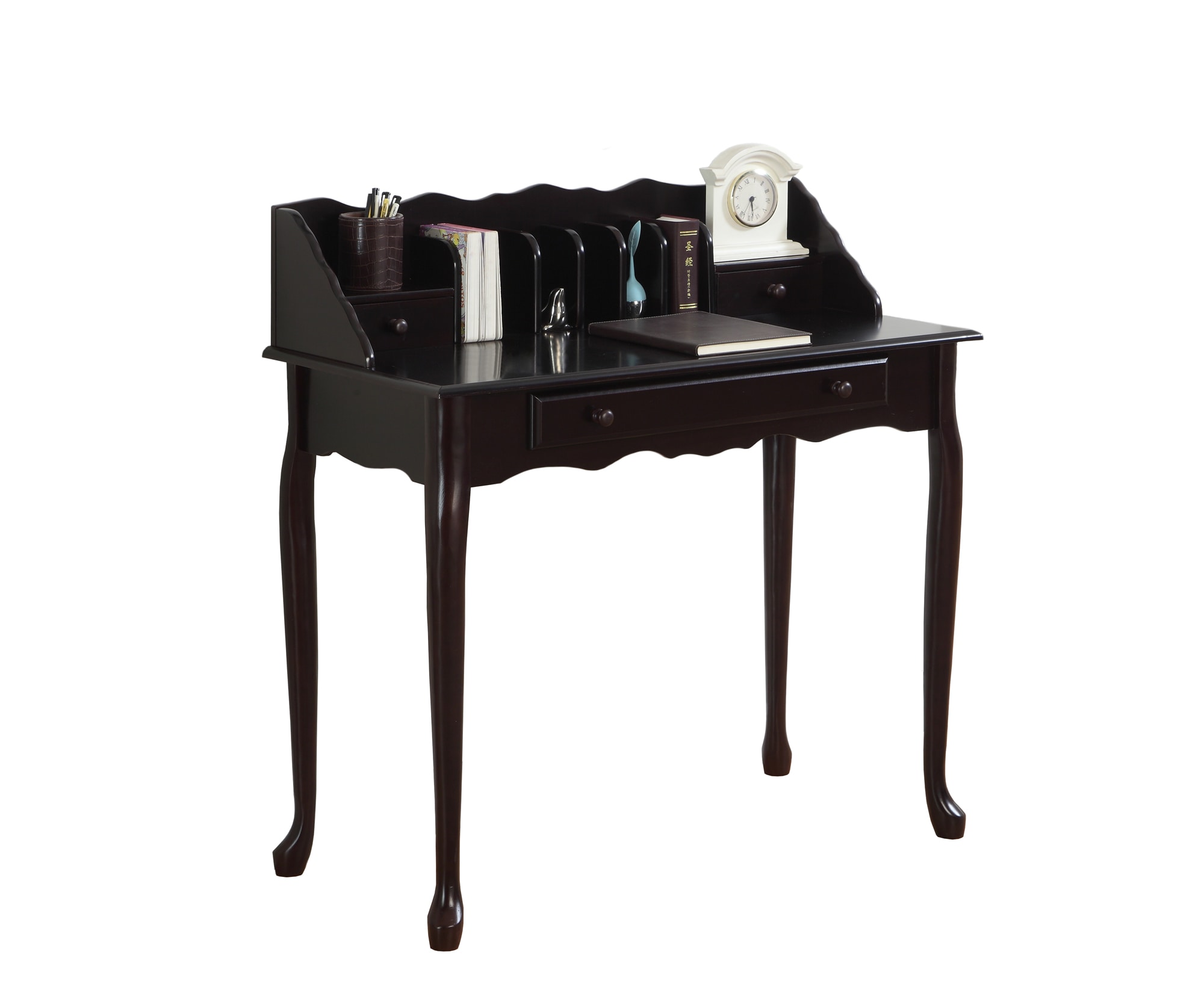 Dark cherry writing desk discount