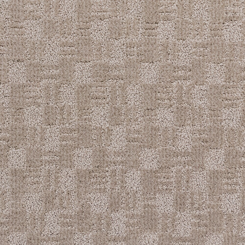 STAINMASTER LU740-W0485-1200-AB So In Love Coastal Morning Brown 35-oz sq yard Solution-dyed polyester Pattern Indoor Carpet
