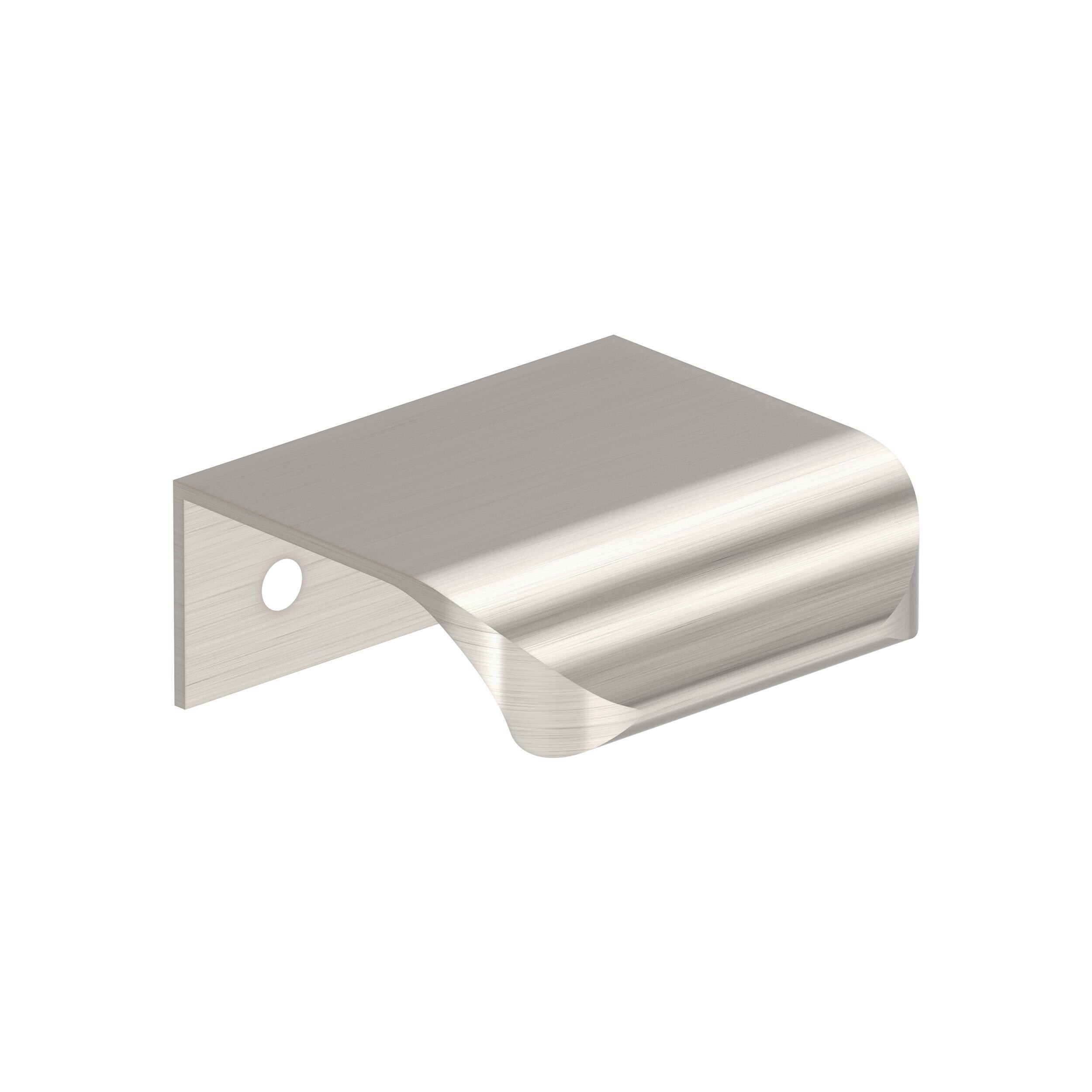Amerock 10VMP37200G10 Streamline Tab 1-in , 25mm Center to Center Satin Nickel Rectangular Edge 10 -Pack