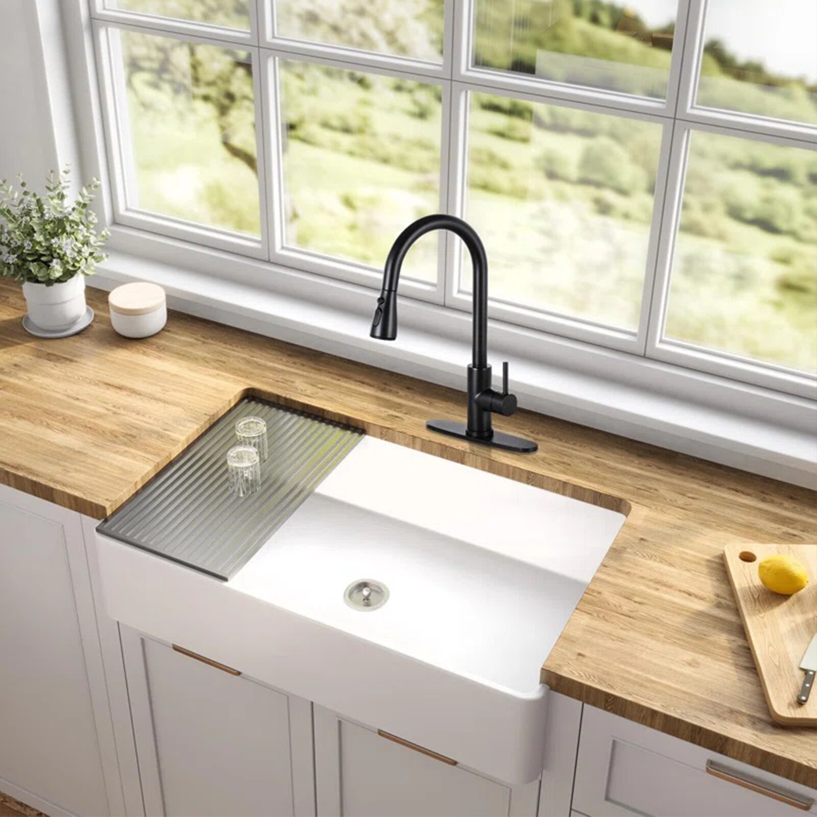 BYH B-KF001-MB Kitchen-Faucets - View #3