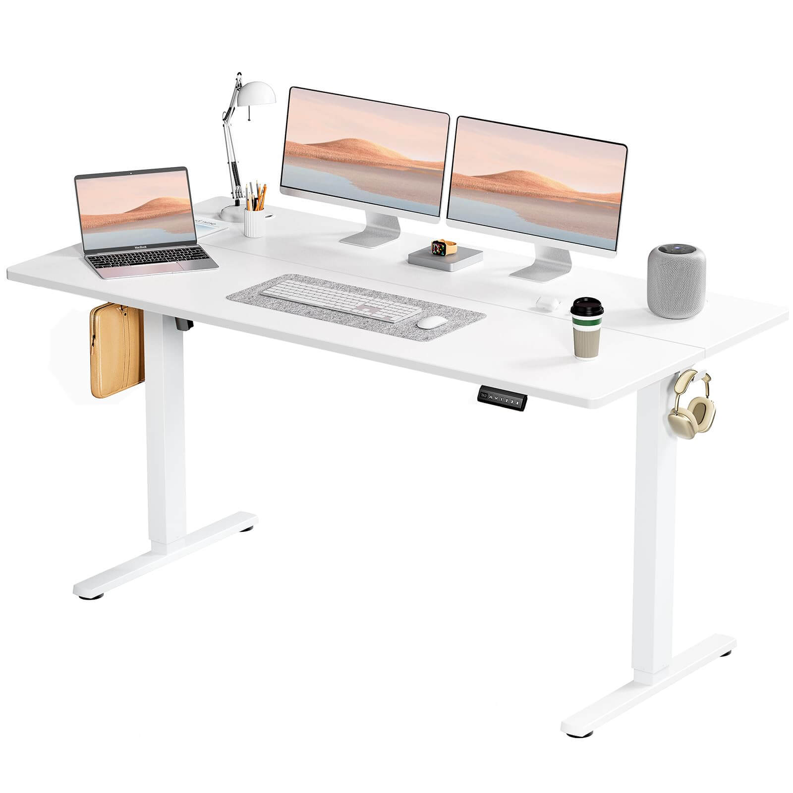 Flynama L-138320 63-in White Modern/Contemporary Standing desk