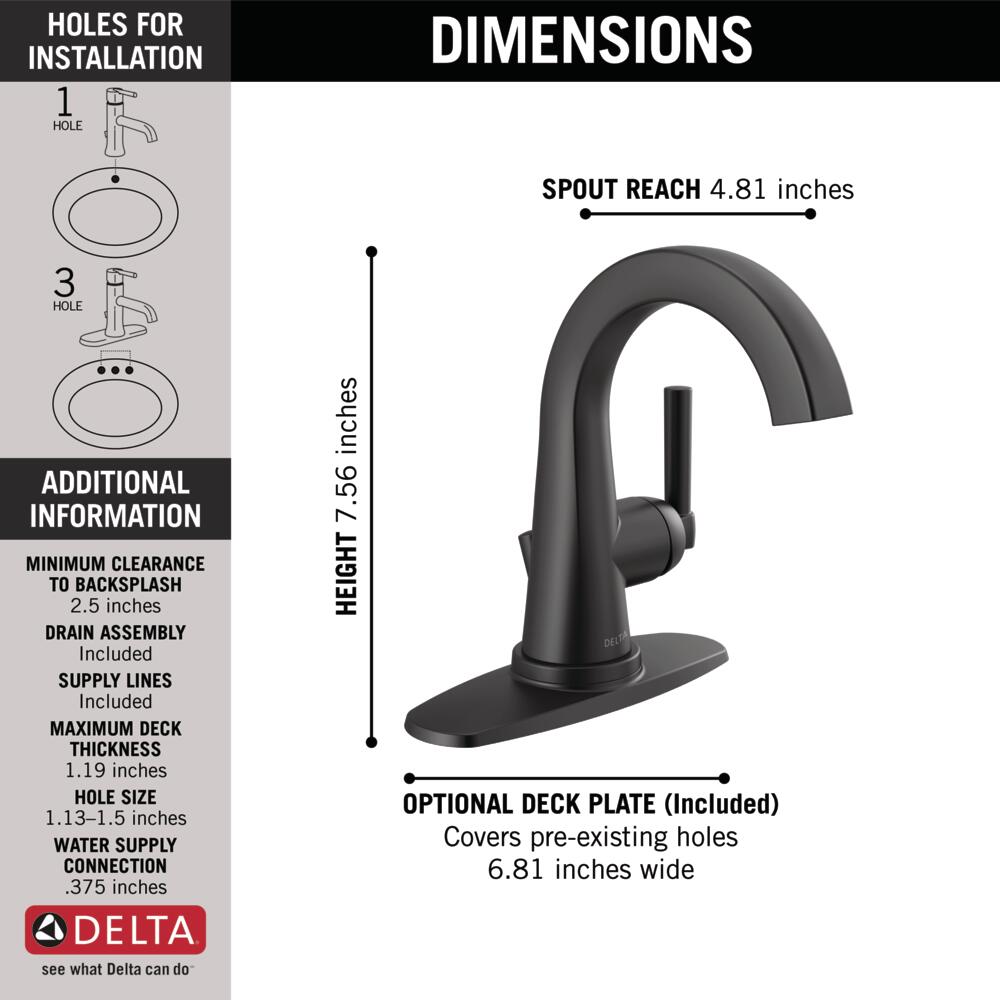 Delta 15891LF-BL Lavatory-Faucets - View #6
