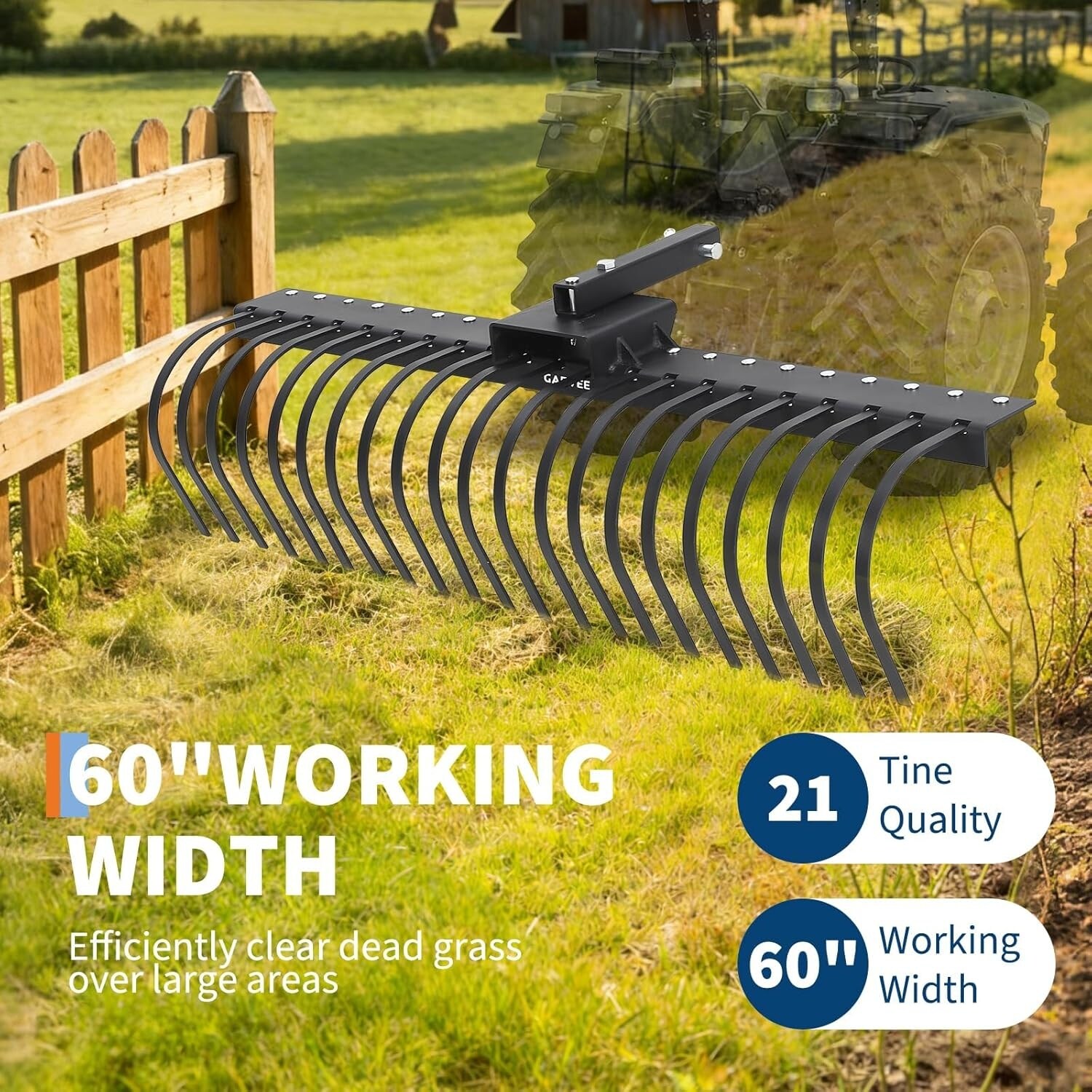 Garvee HQ-R-G3-4CPP-CWBL Lawn-Leaf-Rakes - View #6