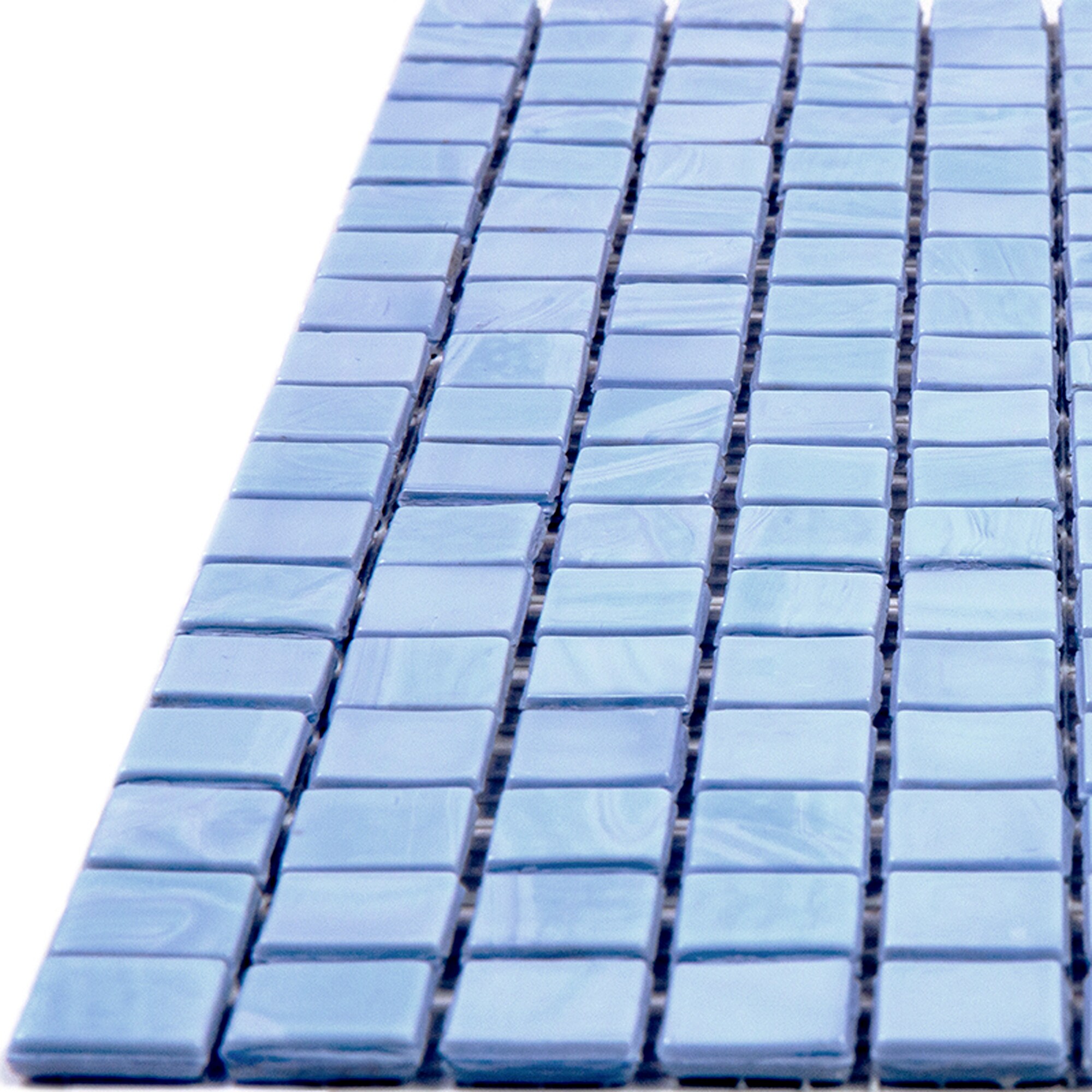 Apollo Tile Skosh Columbia Blue 11-1/2-in x 11-1/2-in Glossy Glass Uniform Squares Floor and Wall Tile (18.69-sq. ft/ Carton)