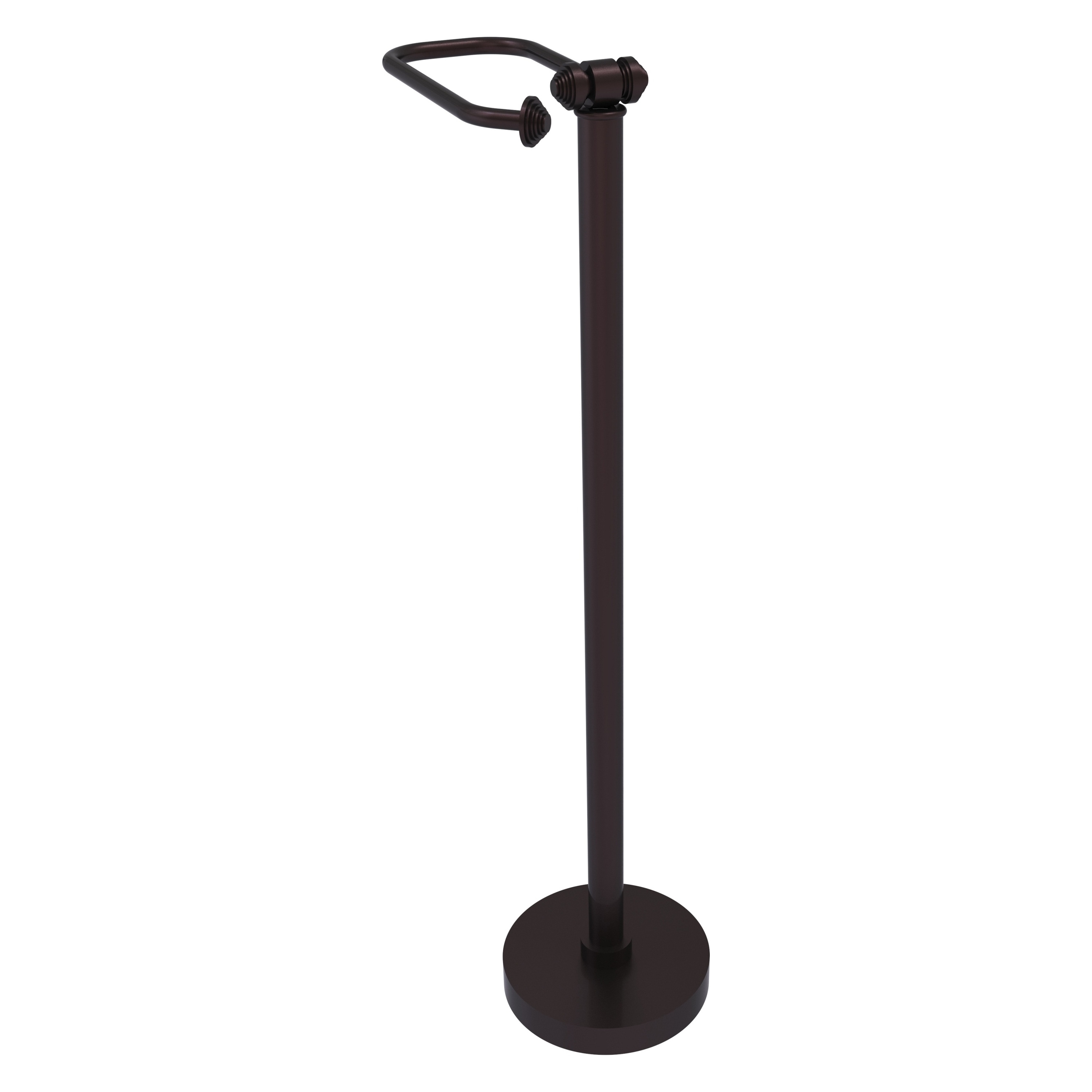 Allied Brass SB-74-ABZ Southbeach Antique Bronze Freestanding Single post Toilet Paper Holder 1 -Rolls with Storage