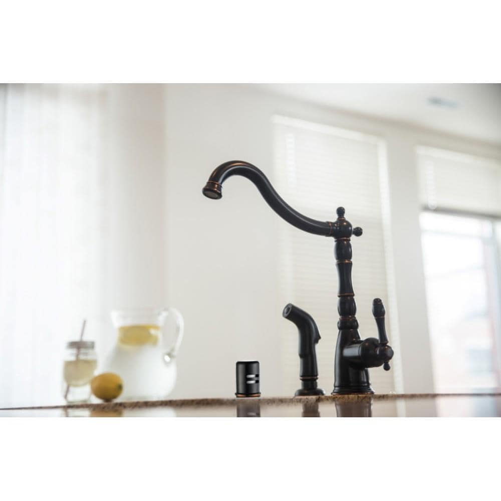 Oil Rubbed Bronze Dual-Threaded Dishwasher Air Gap