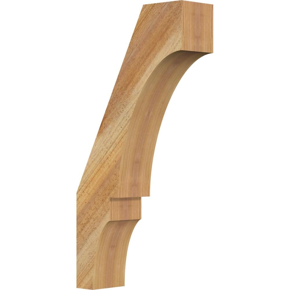 Ekena Millwork BRC04X12X24BOA00RWR 4-in x 12-in x 24-in Western Red Cedar Unfinished Wood Balboa rough sawn