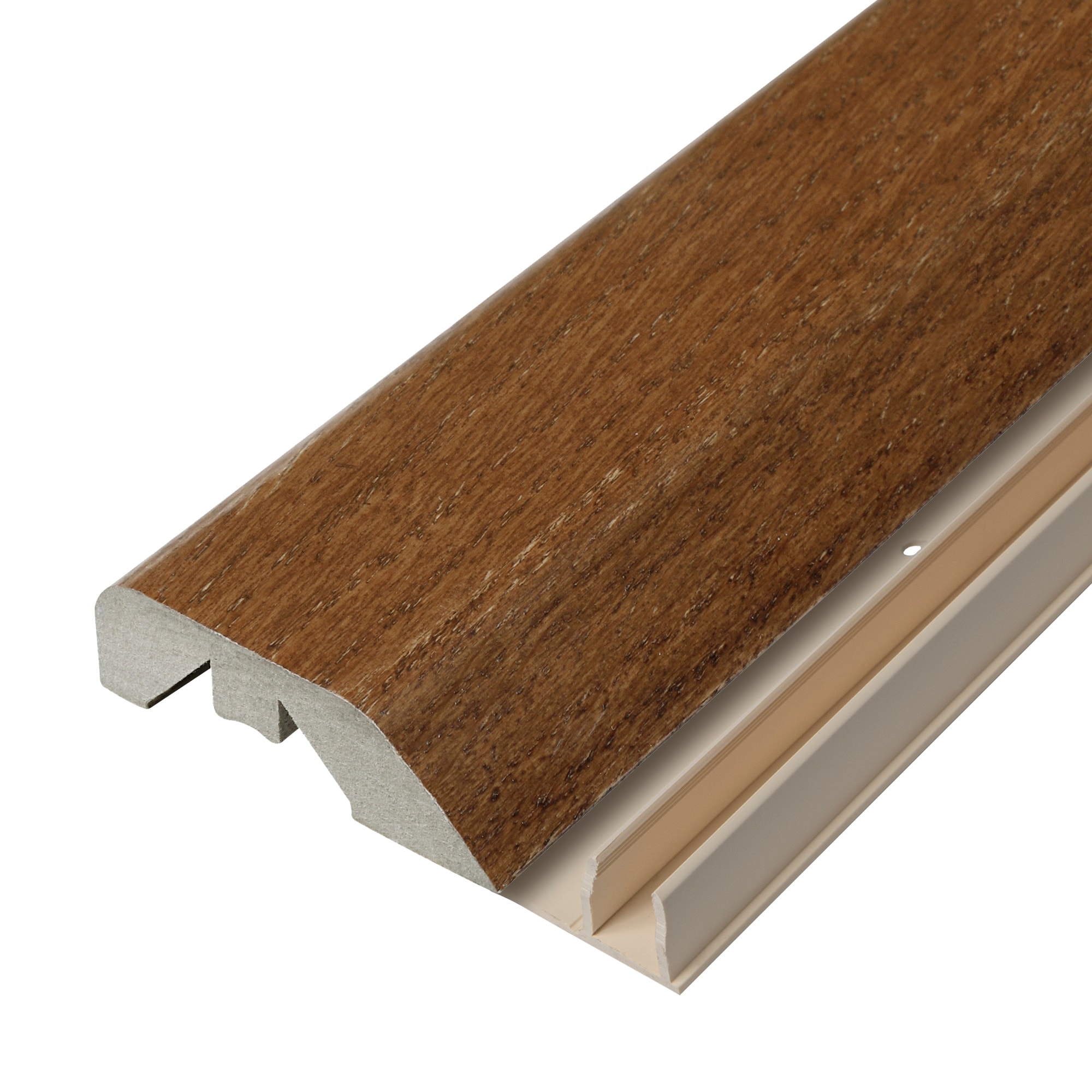 Project Source H4N1S-05847 Queens Brook Oak 0.66-in T x 2.14-in W x 84.00-in L Wood Multi-purpose Floor Moulding