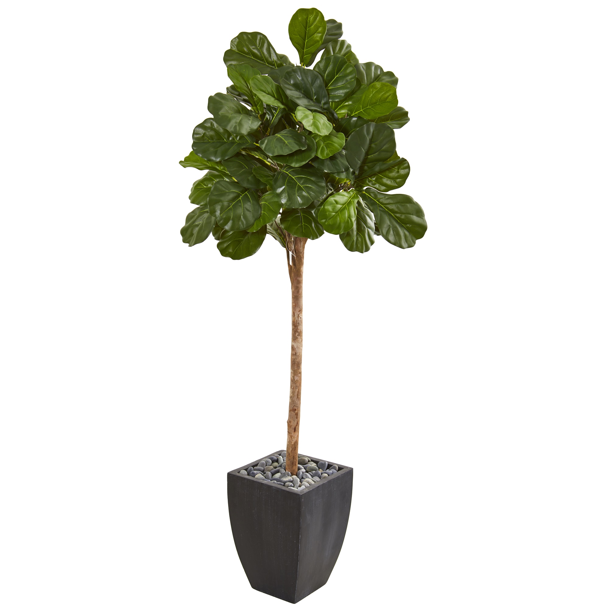 Nearly Natural 9577 71-in Green Indoor Fiddle Leaf Artificial Tree