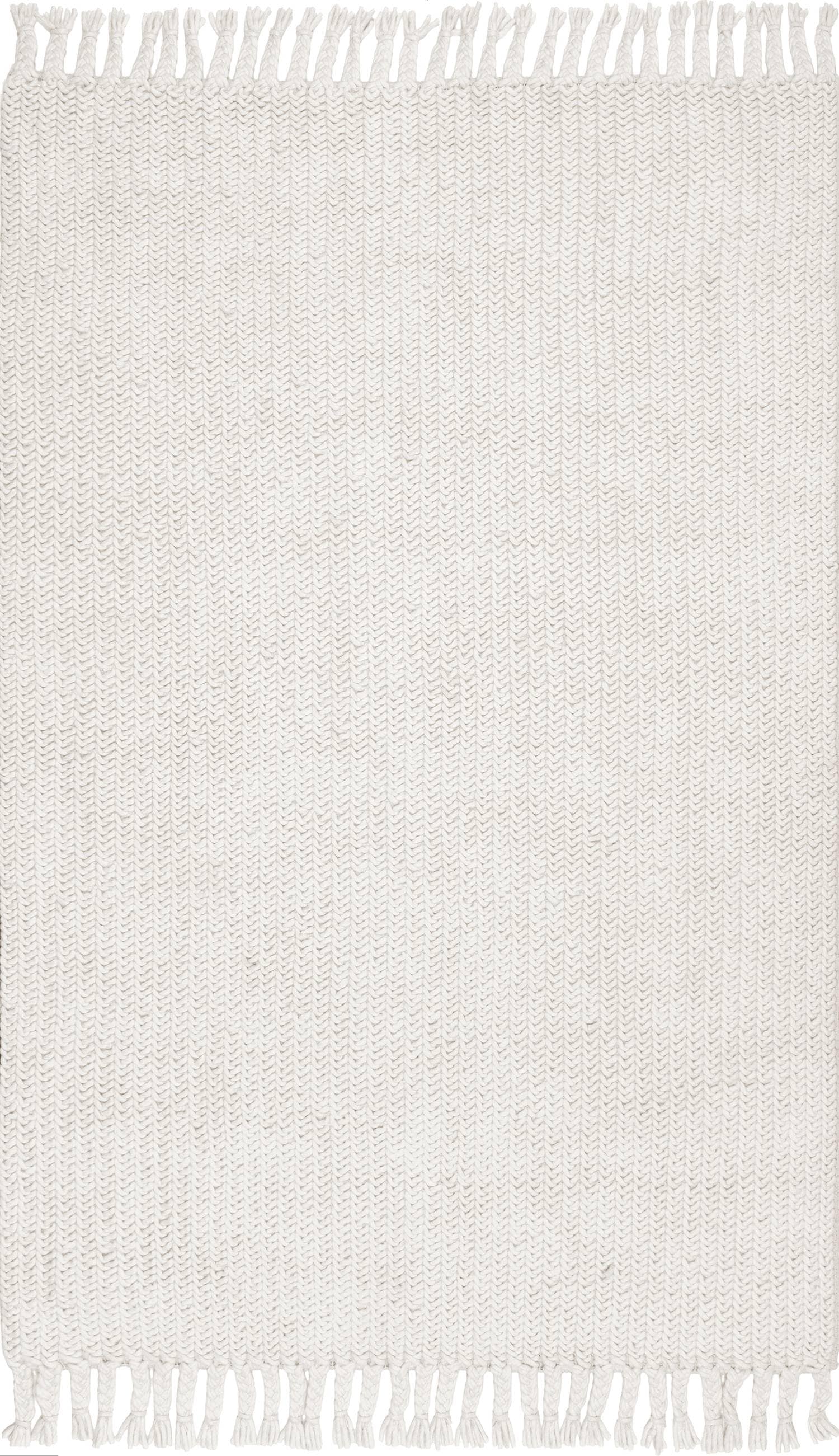 nuLOOM 5 X 8 (ft) Wool Off White Indoor Solid Area Rug at Lowes.com