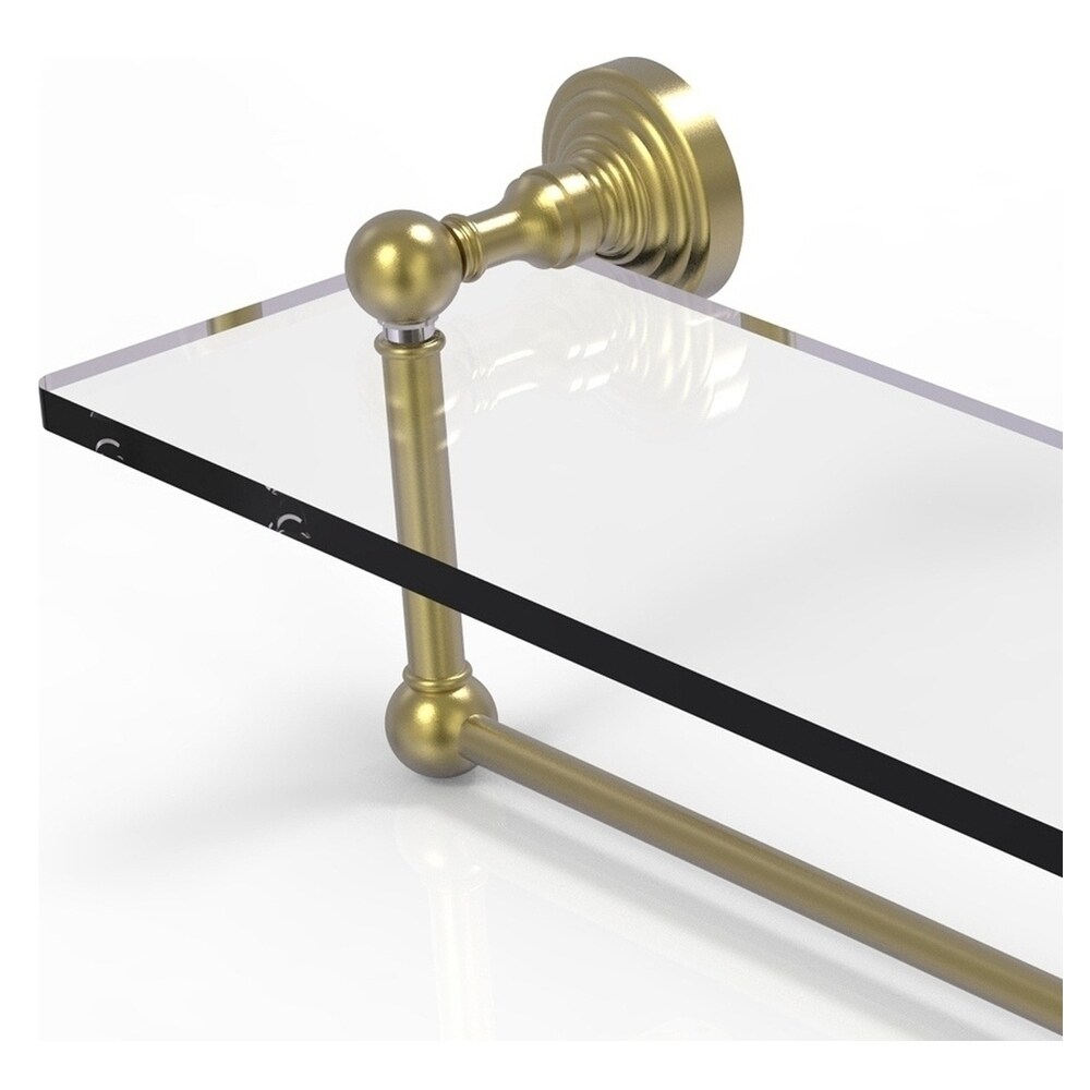 Allied Brass Satin Brass Metal Wallmount Paper Towel Holder in the
