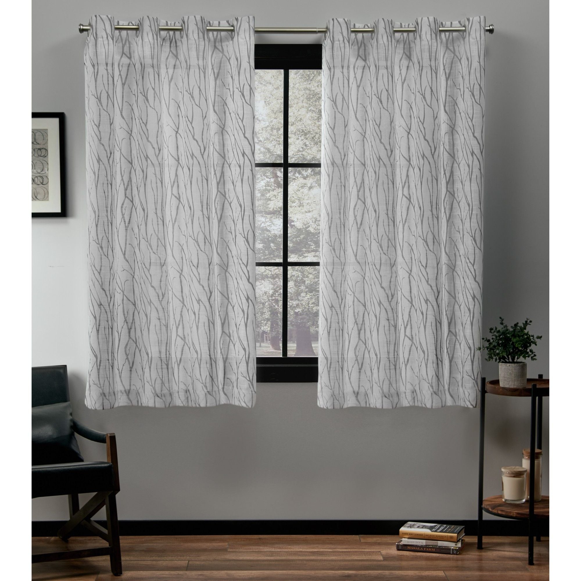 Exclusive Home EH8315-03 2-63G 63-in Dove Grey Light Filtering Grommet Curtain Panel Pair