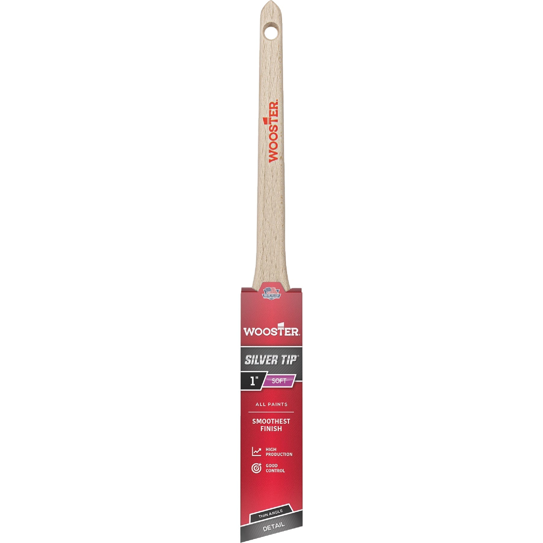 Wooster  5224-1 Silver Tip Thin Flagged Bristle Brush 1