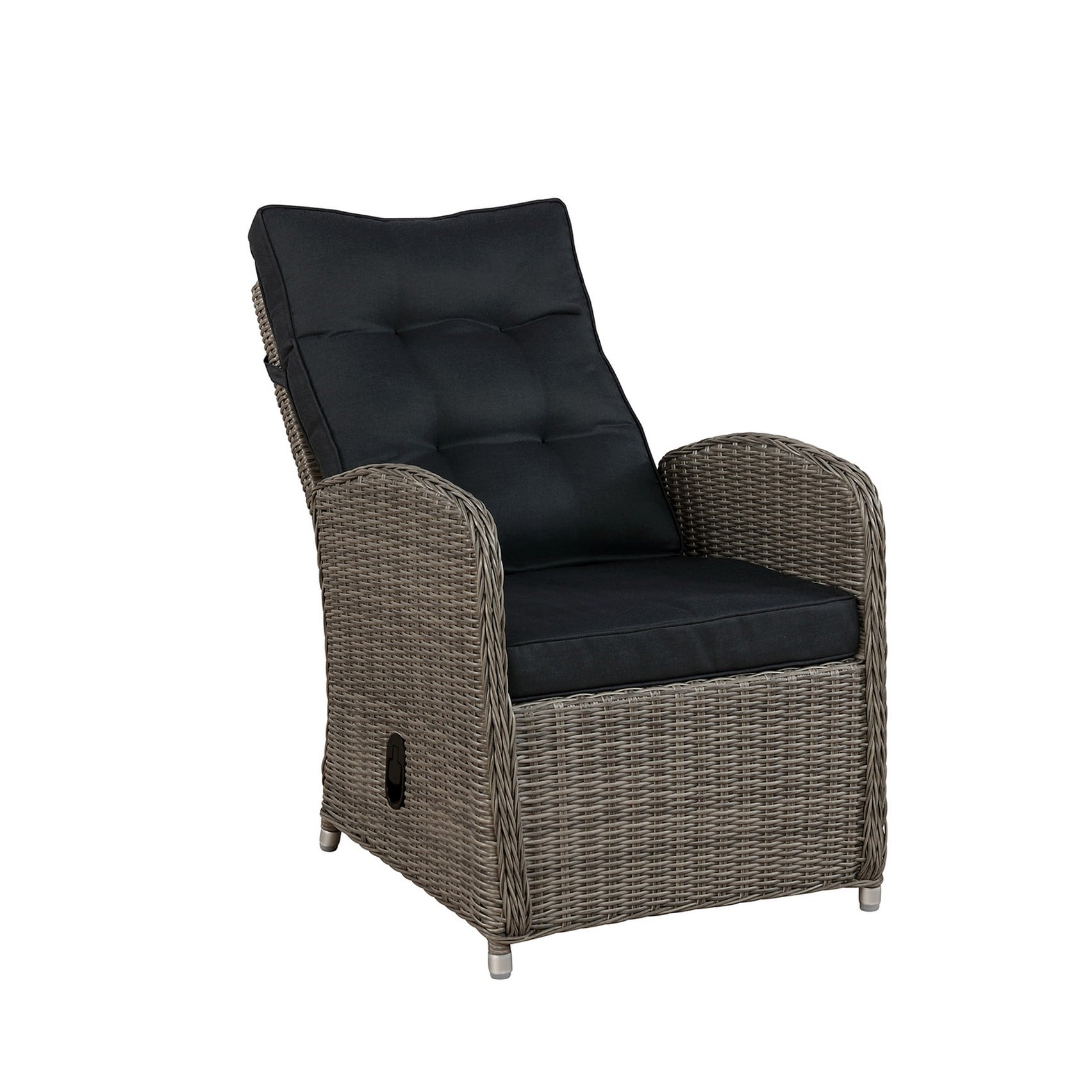 Mondwater materiaal Uitverkoop Alaterre Furniture Monaco Wicker Gray Metal Frame Stationary Conversation  Chair(s) with Gray Cushioned Seat in the Patio Chairs department at  Lowes.com