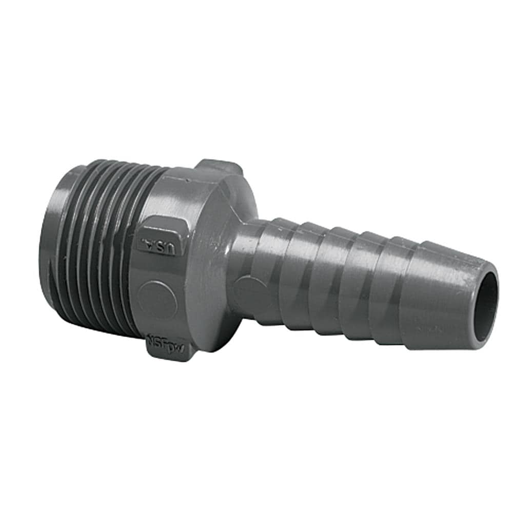 LASCO L1436101RMC 1/2-in x 3/4-in Plastic Coil Reducing Male Adapter