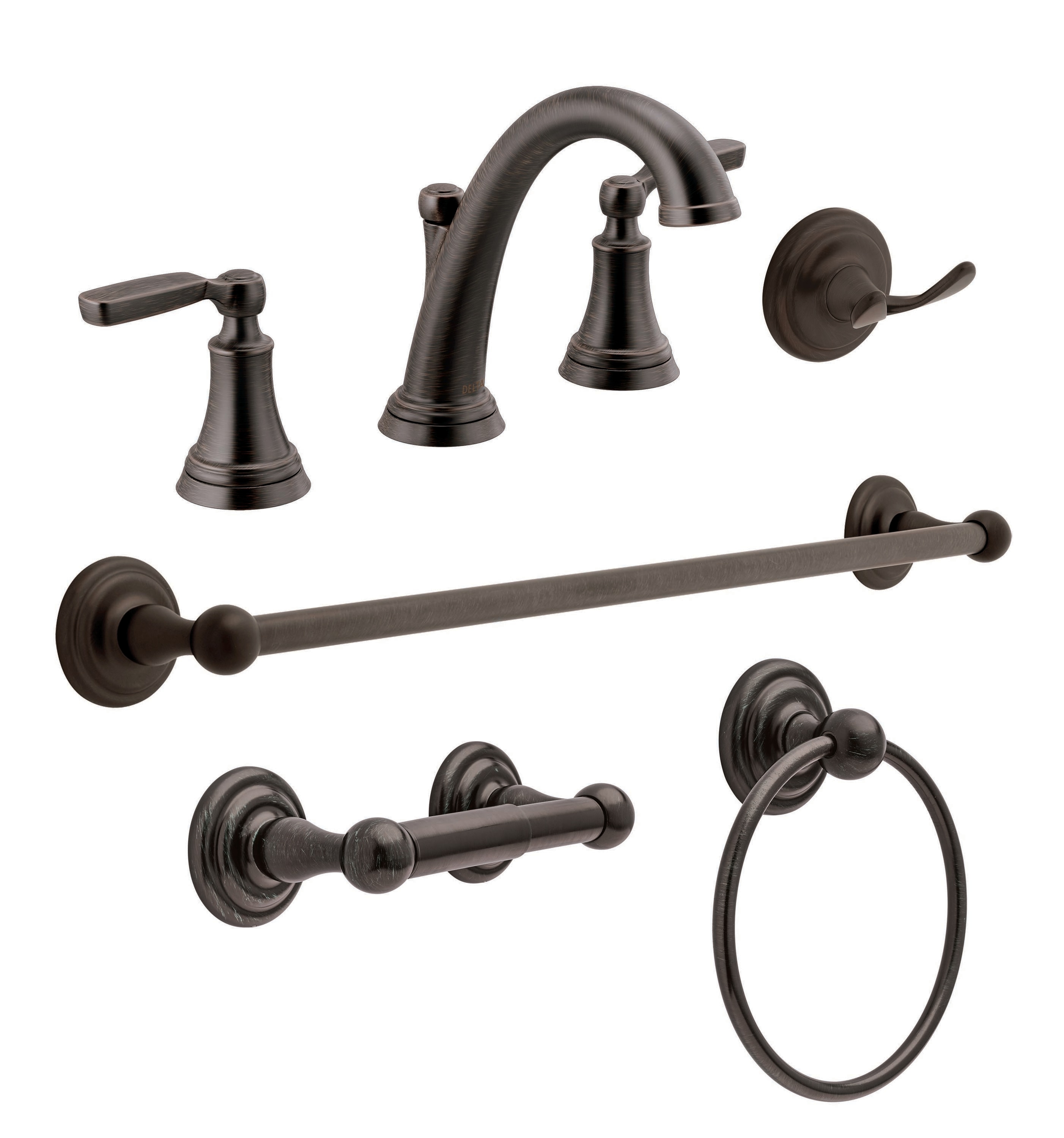 Shop Franklin Brass Jamestown Venetian Bronze 4 Piece Bathroom Sink ...