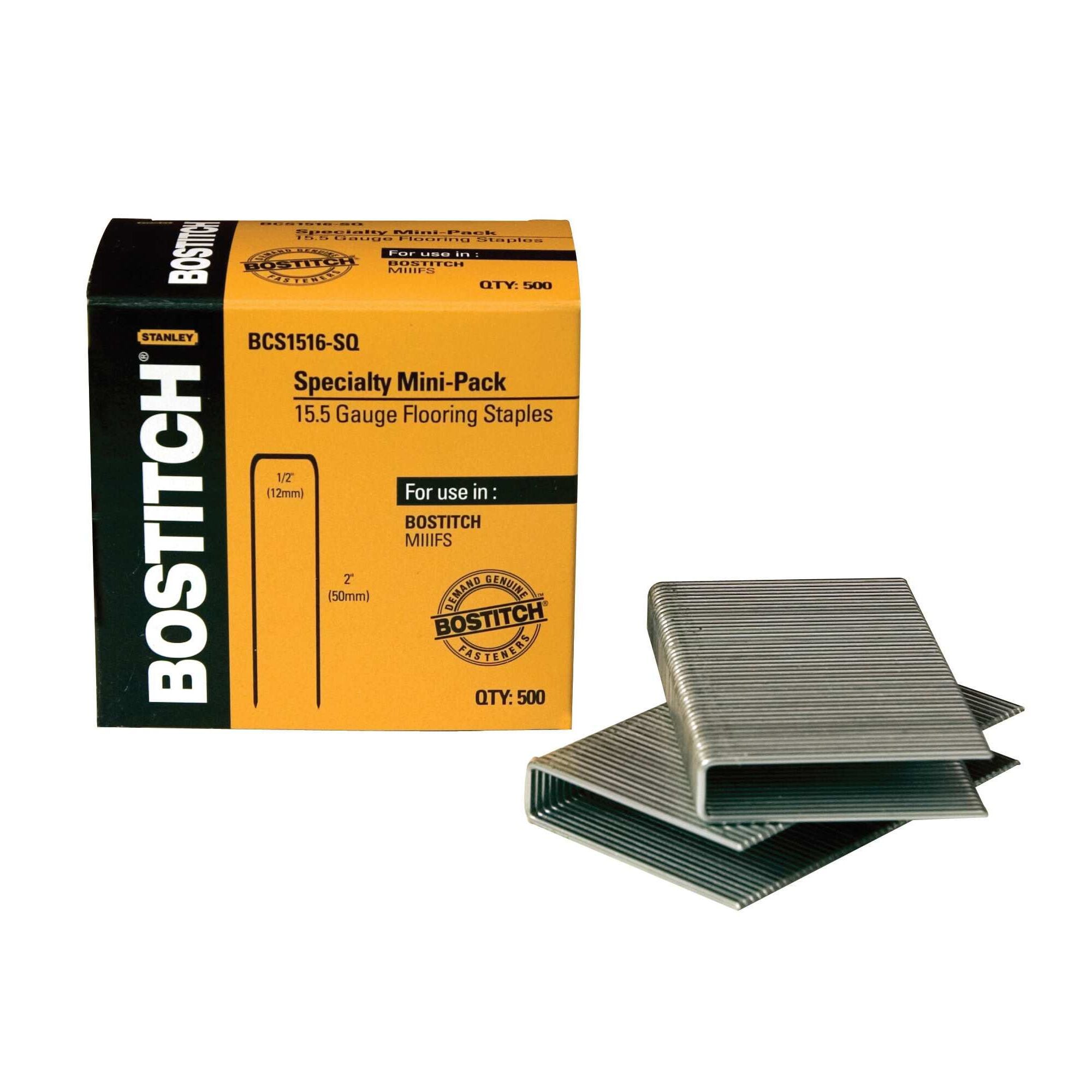 Bostitch 2-in Leg x 1/2-in Medium Crown Coated 15.5-Gauge Collated Flooring Staples (7728-Per Box) BCS1516 Sansujyuku sansujyuku.com