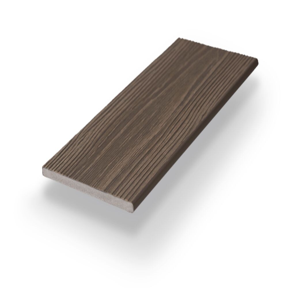 Fortress Building Products 153121222F 1-in x 12-in x 12-Feet PVC Brazilian Teak Brown Fascia deck board
