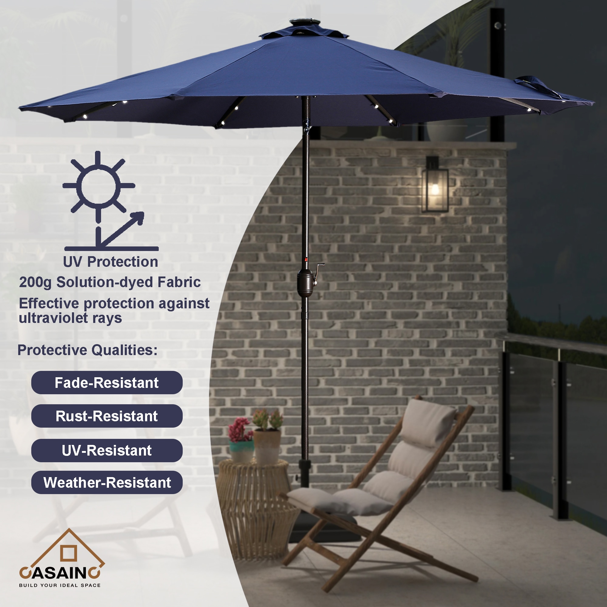 CASAINC CAB-002CREME Umbrellas-2 - View #5