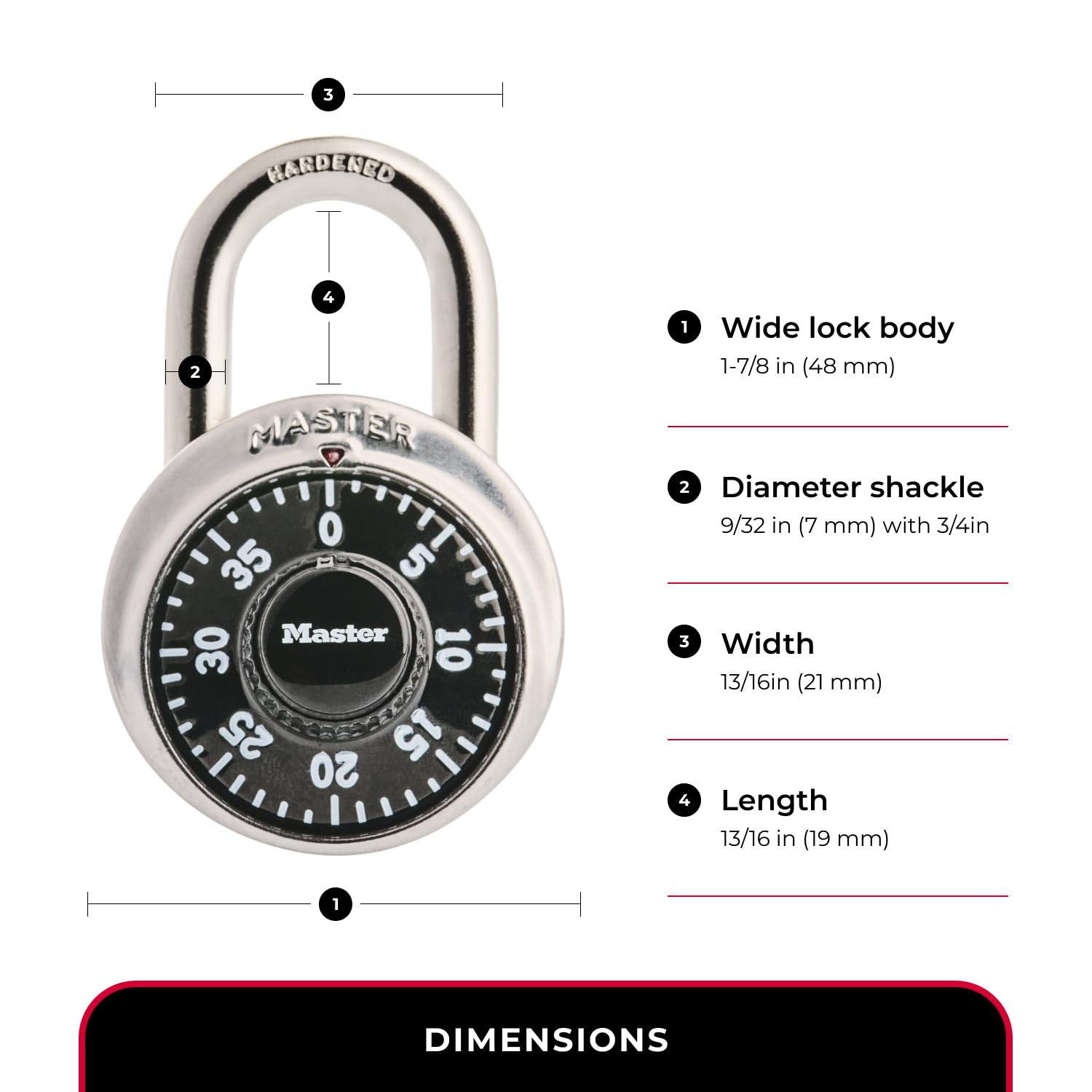 Master Lock 413666-B2C0 Padlocks-Locks-Cables - View #3