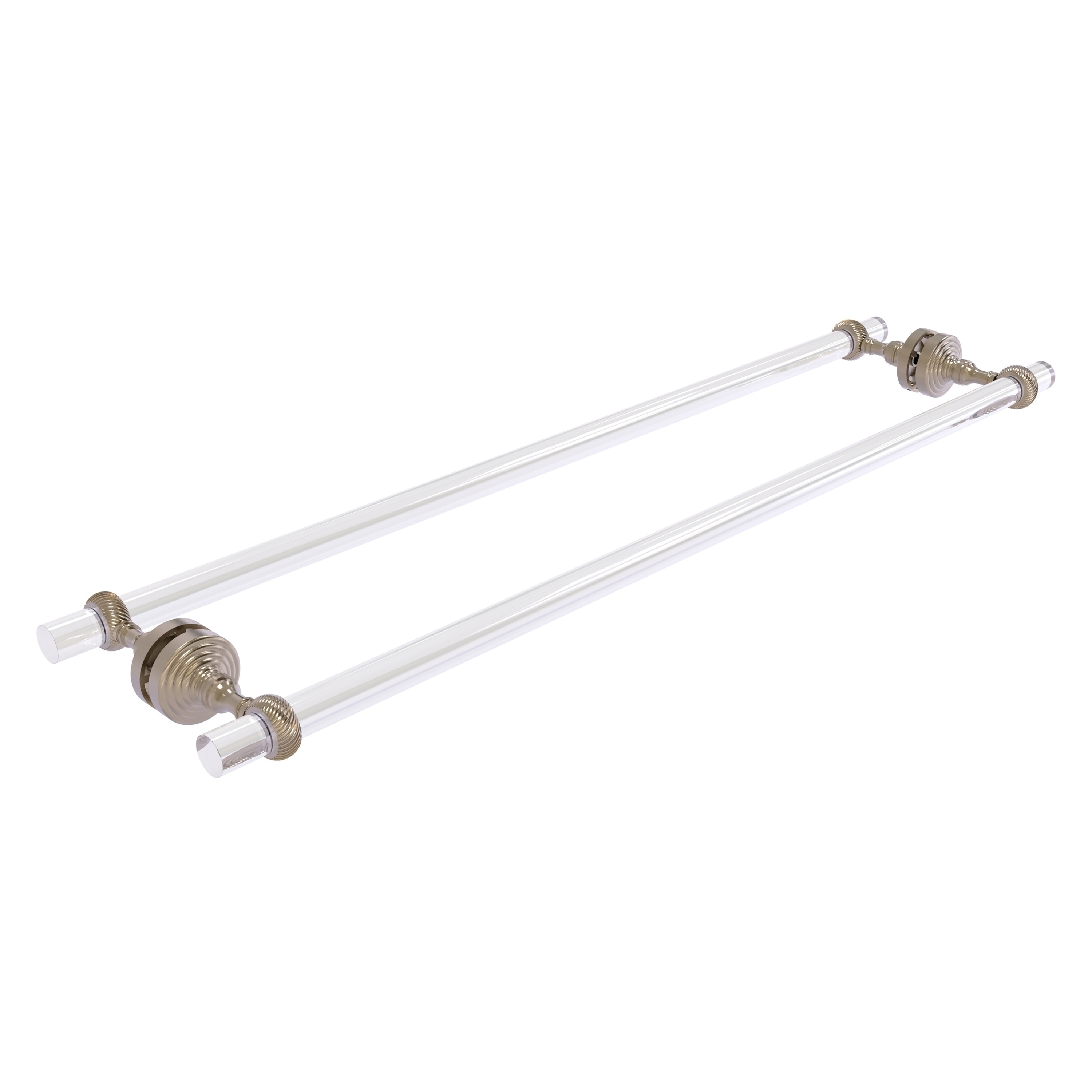 Allied Brass PG-41T-BB-30-PEW Pacific Grove 30-in double Antique Pewter Wall mount Double Towel Bar