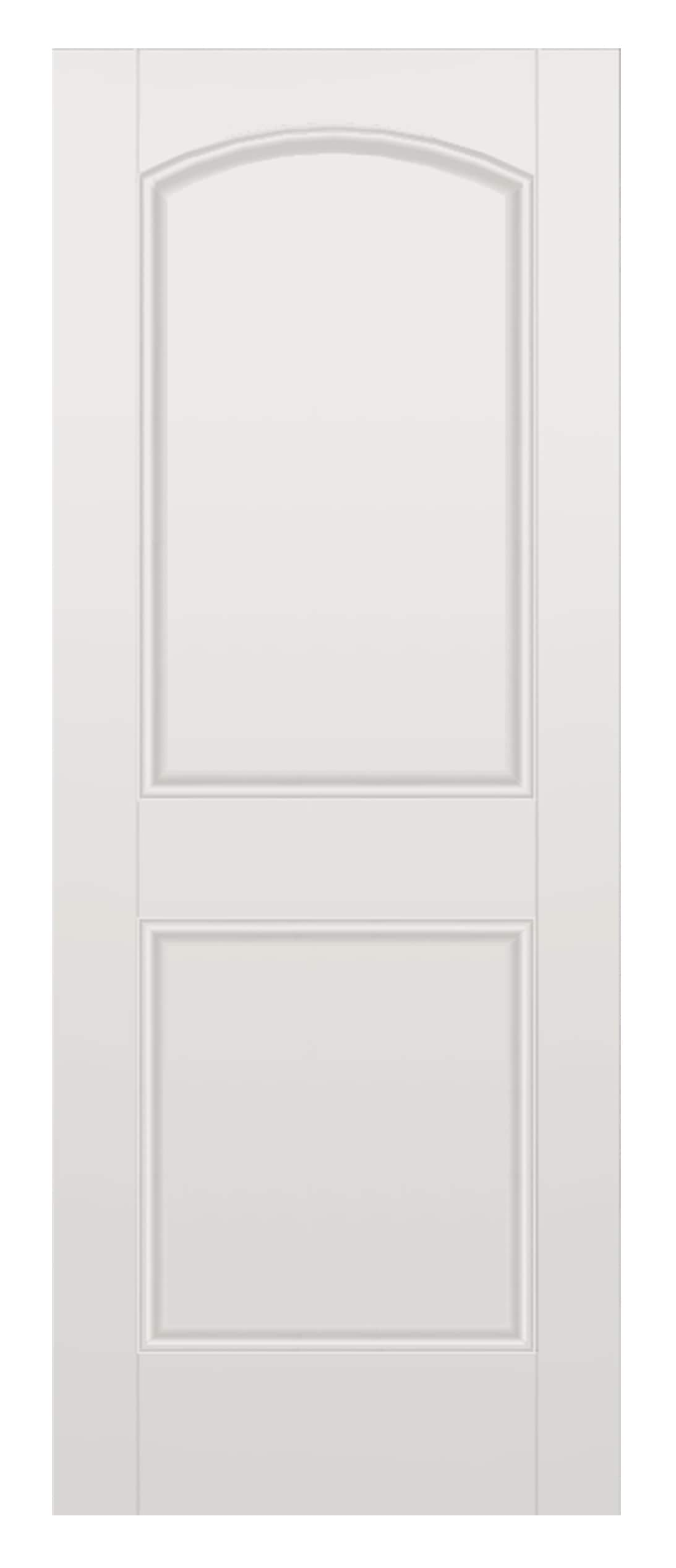 32-in x 80-in 2-panel Round Top Smooth Hollow Core Primed Molded Composite Slab Door in White | - RELIABILT 10134816