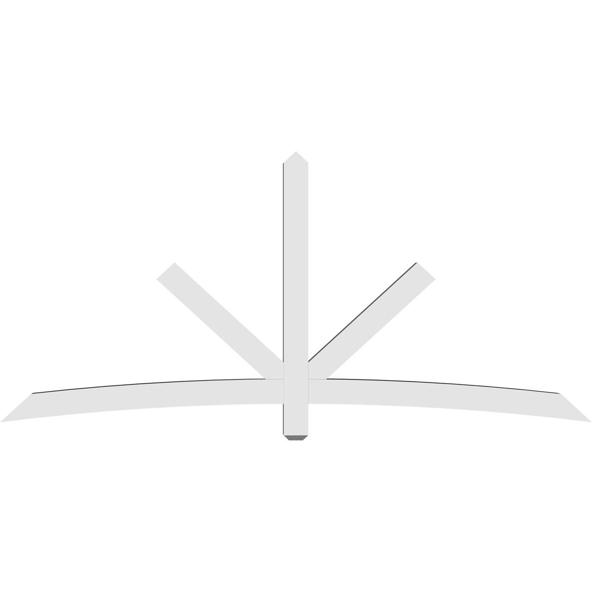 Ekena Millwork GBP096X44X0404ALB00 Exterior-Brackets-Braces - View #4
