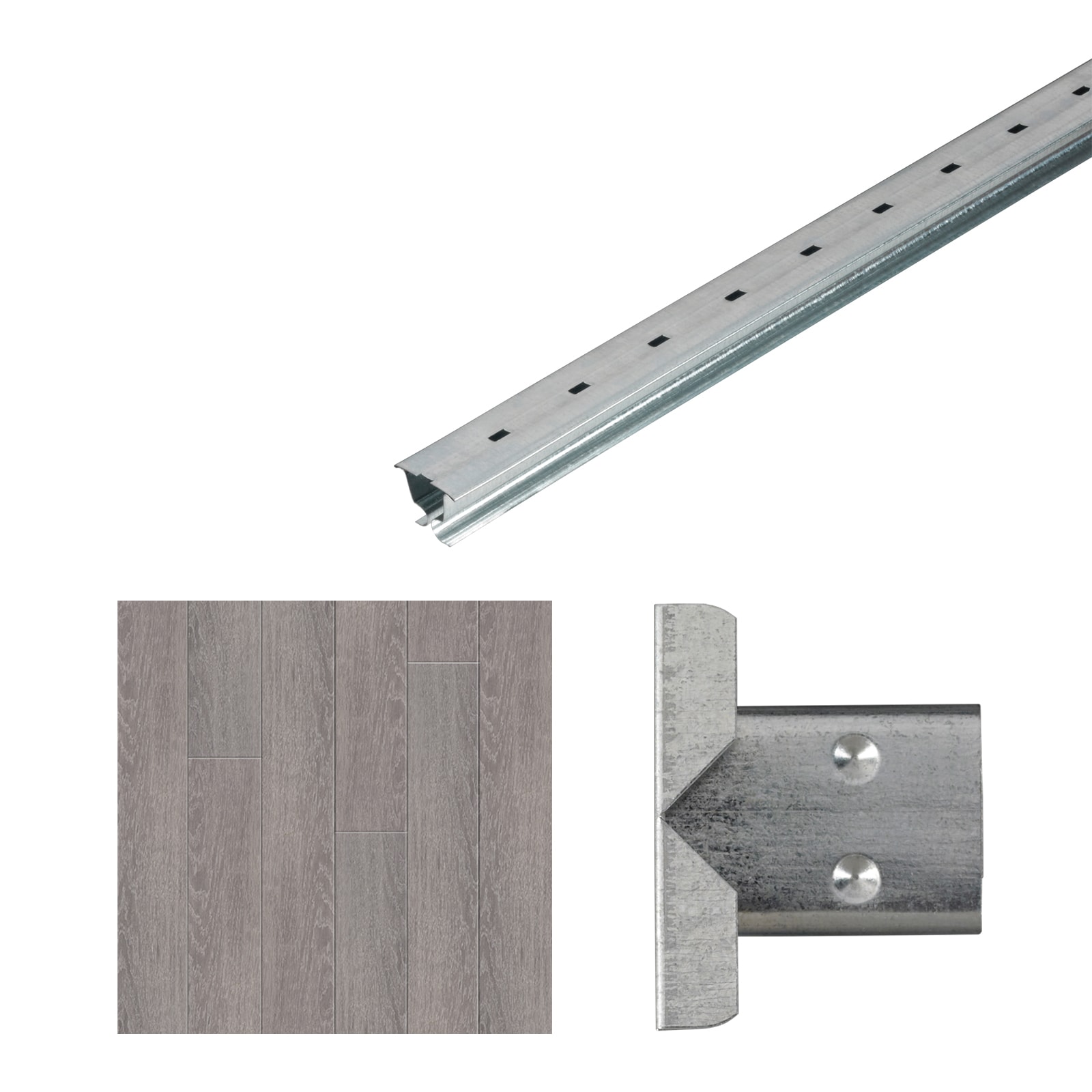 Armstrong Ceilings  WoodHaven 7-ft x 0.42-ft Driftwood Gray Ceiling Plank Kit