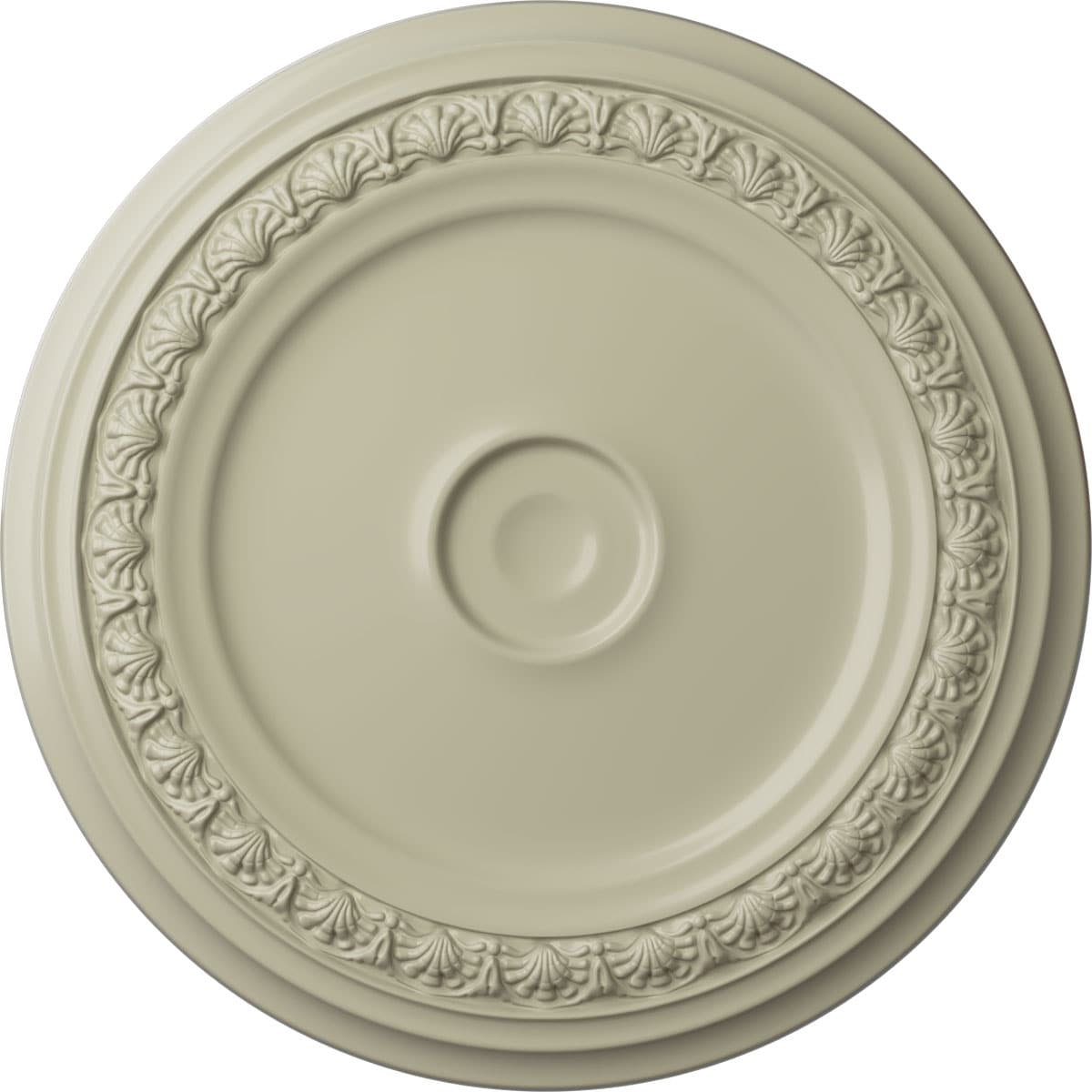Ekena Millwork CM31CACYF Carlsbad 31.125-in W x 31.125-in L Painted Clear Yellow Polyurethane Whole Ceiling Medallion