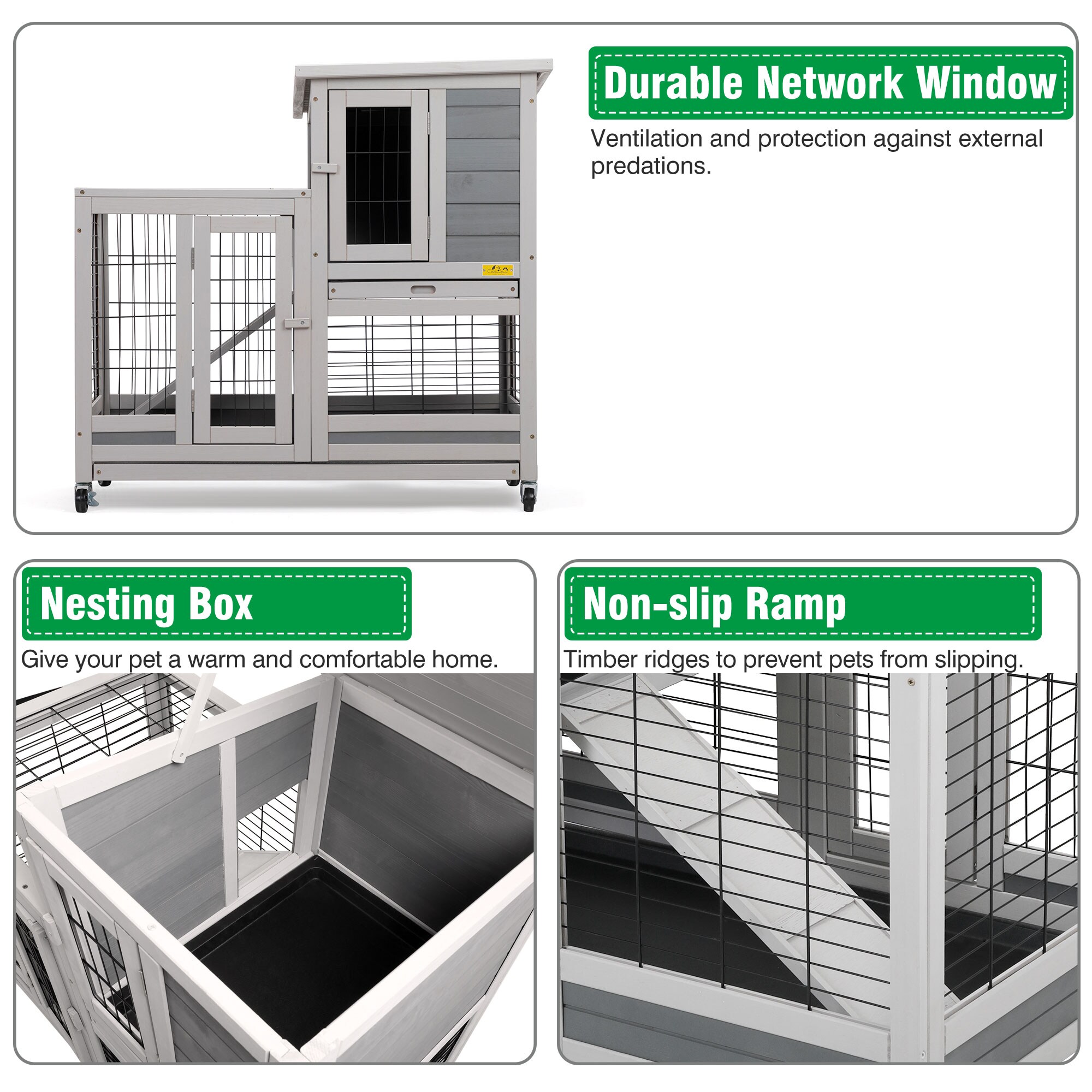 Coziwow CW12F0417 Chicken-Coops-Rabbit-Hutches - View #6