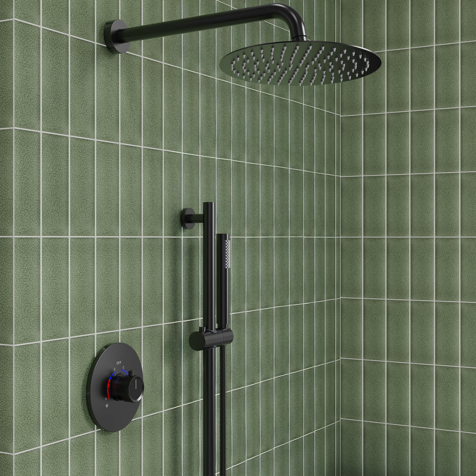 EVERSTEIN SFS-1013-BK10 Showerhead-Bar-Panels - View #16