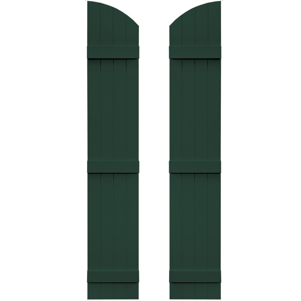 Vantage V5931477122 13.875-in W x 77-in H Midnight Green Board and Batten Exterior Shutters
