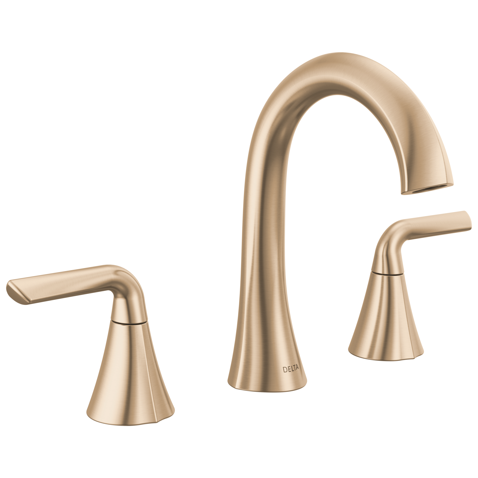 Delta Eldren Champagne Bronze Widespread 2 Handle Watersense Bathroom Sink Faucet With Drain 1519