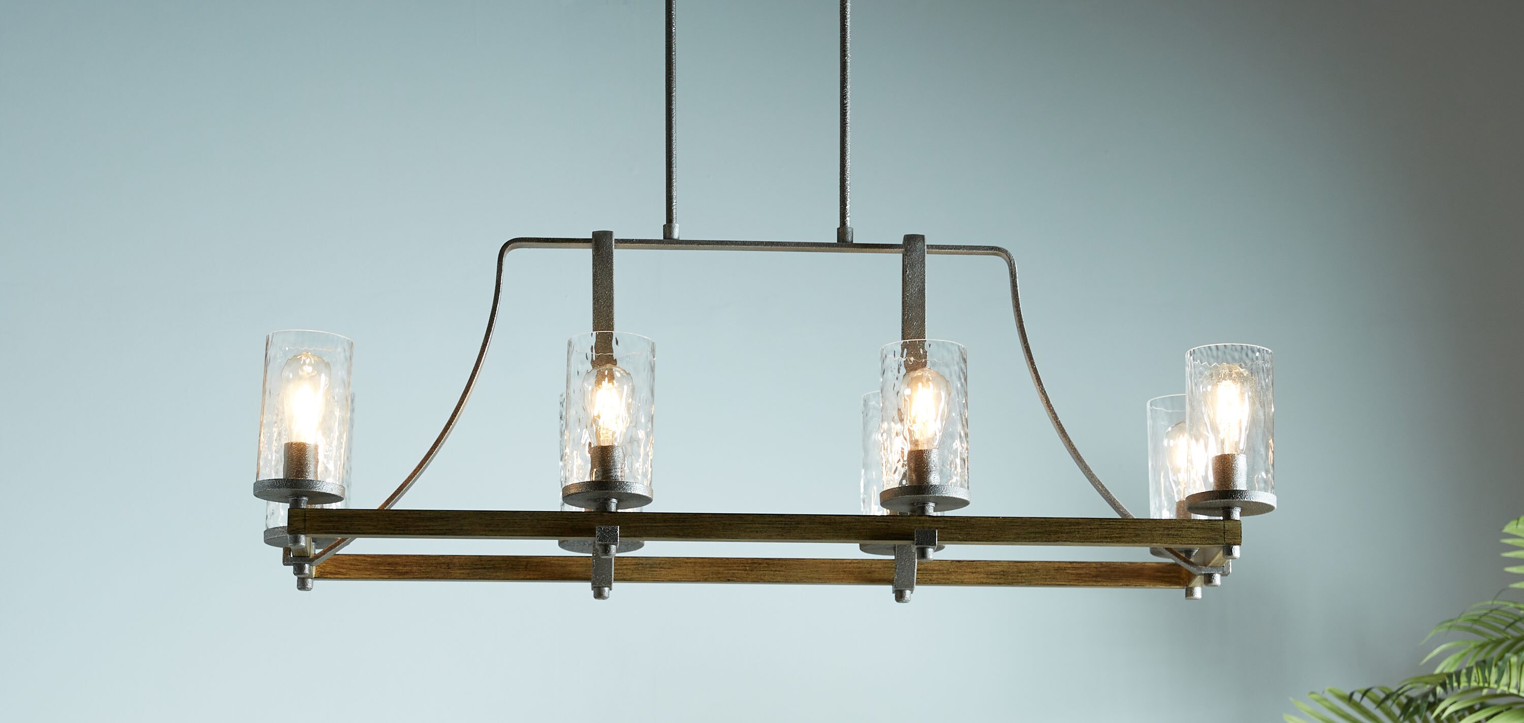 Generation Lighting Angelo 8-Light Distressed Weathered Oak/Slate 