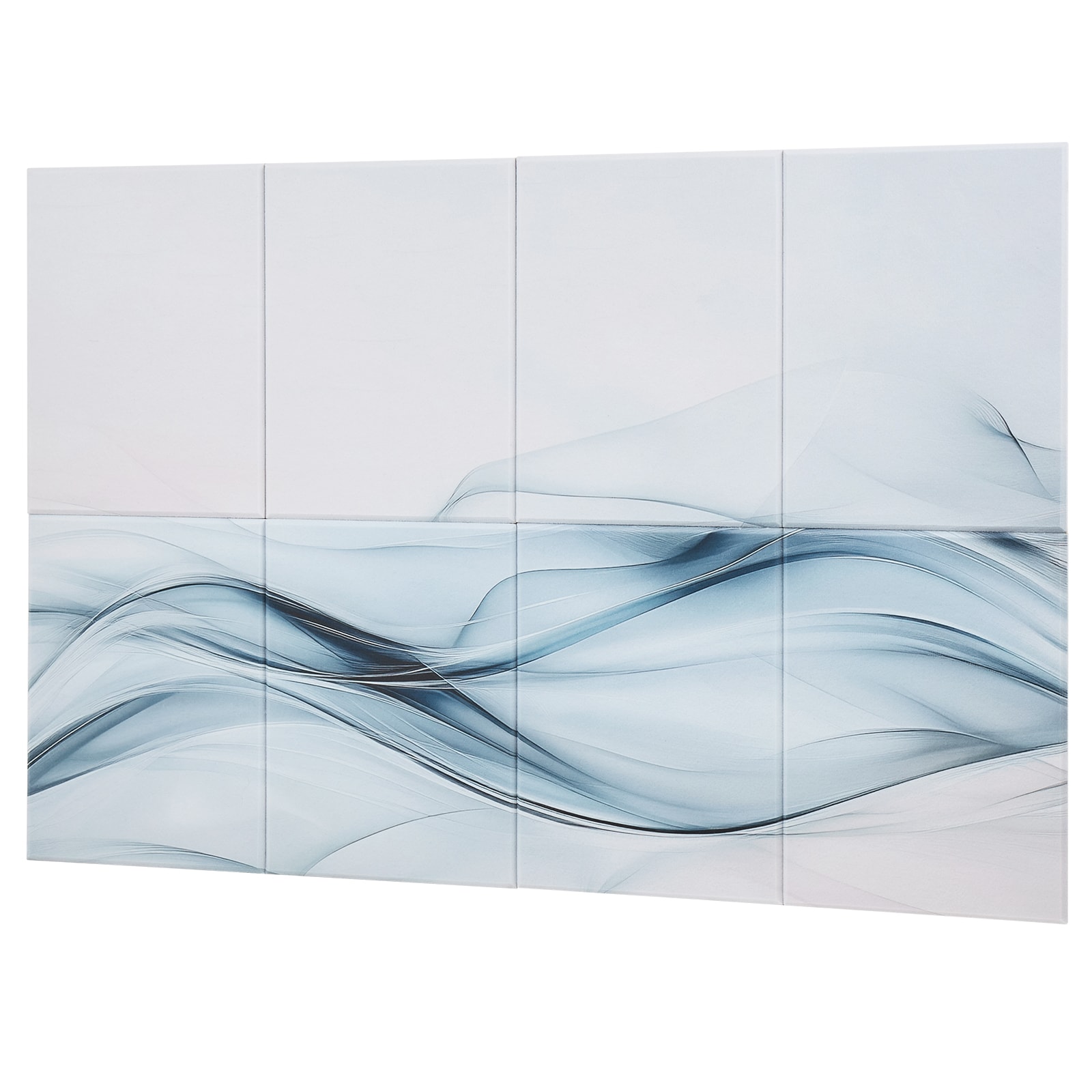GIVIMO 47.24-in Acoustic Wall Panels with NRC 0.85 6-Pack Soundproof Polyester Tiles Self-Adhesive Sound Dampening Boards for Studio Office Theater in Light Silk Pattern
