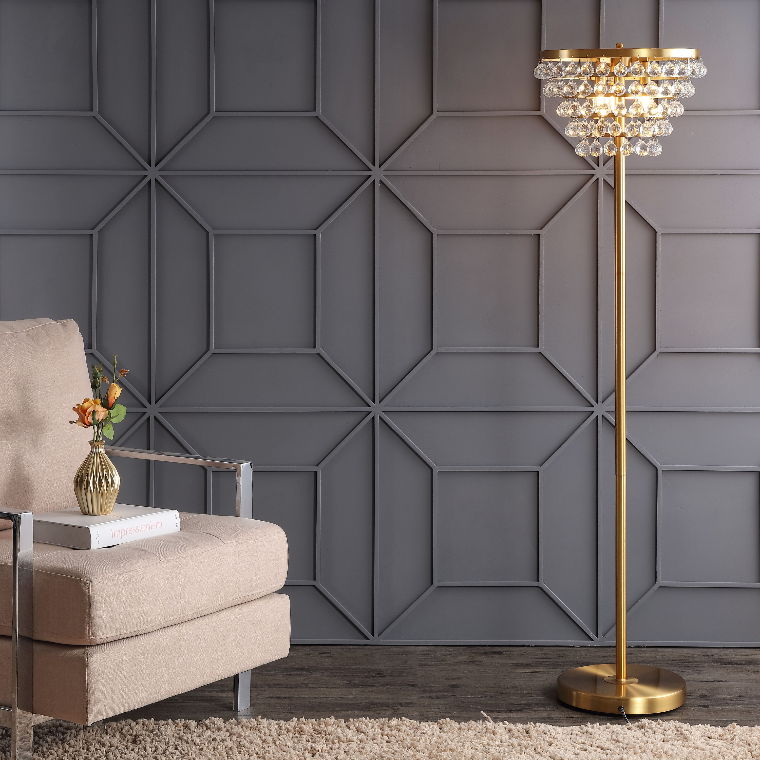JONATHAN  Y JYL9005B floorlamps - View #2