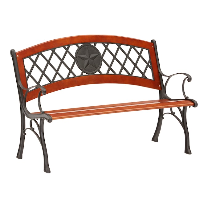 L Brown Bench In The Patio Benches, Texas Star Outdoor Patio Furniture