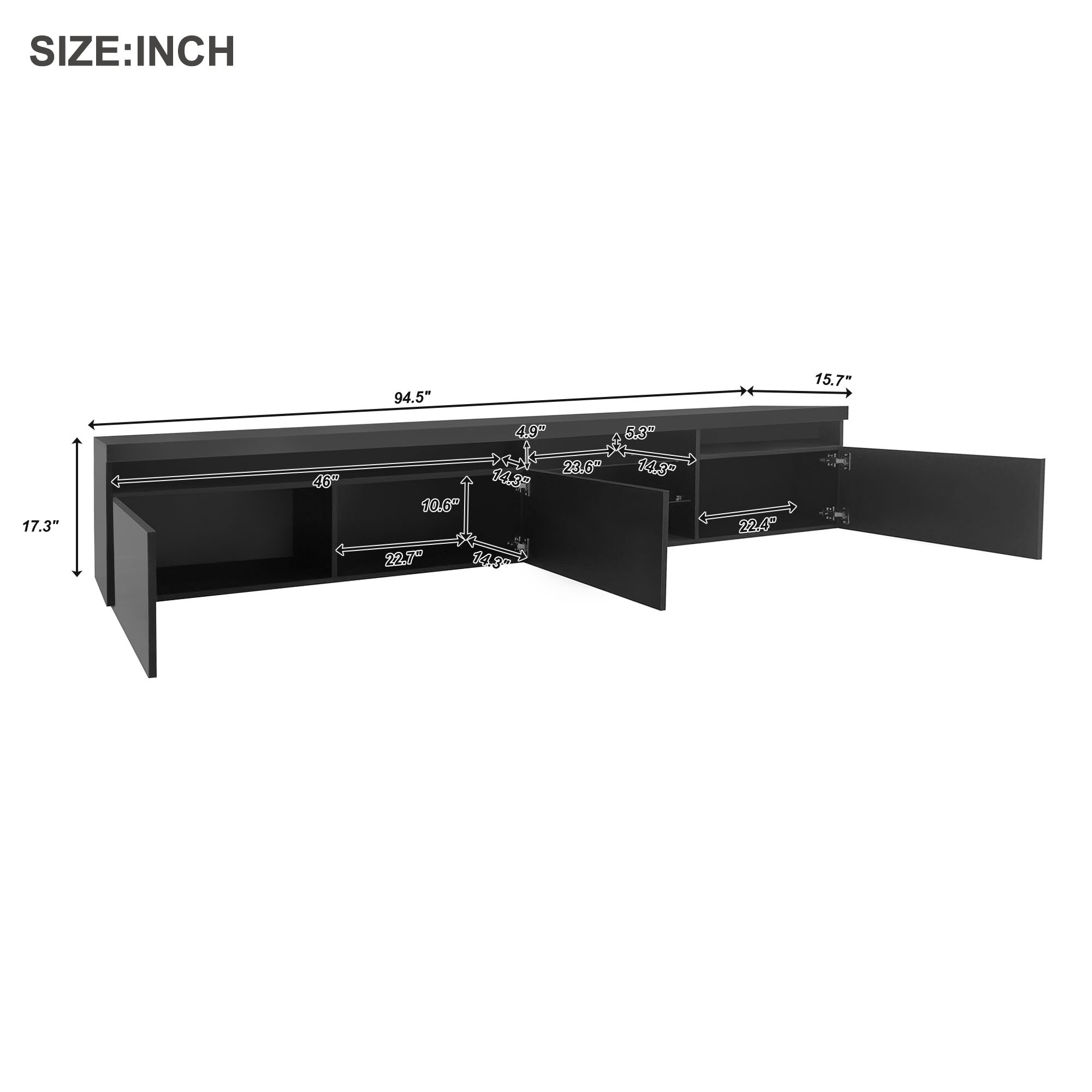Nestfair TS0084B Tv-Stands - View #8