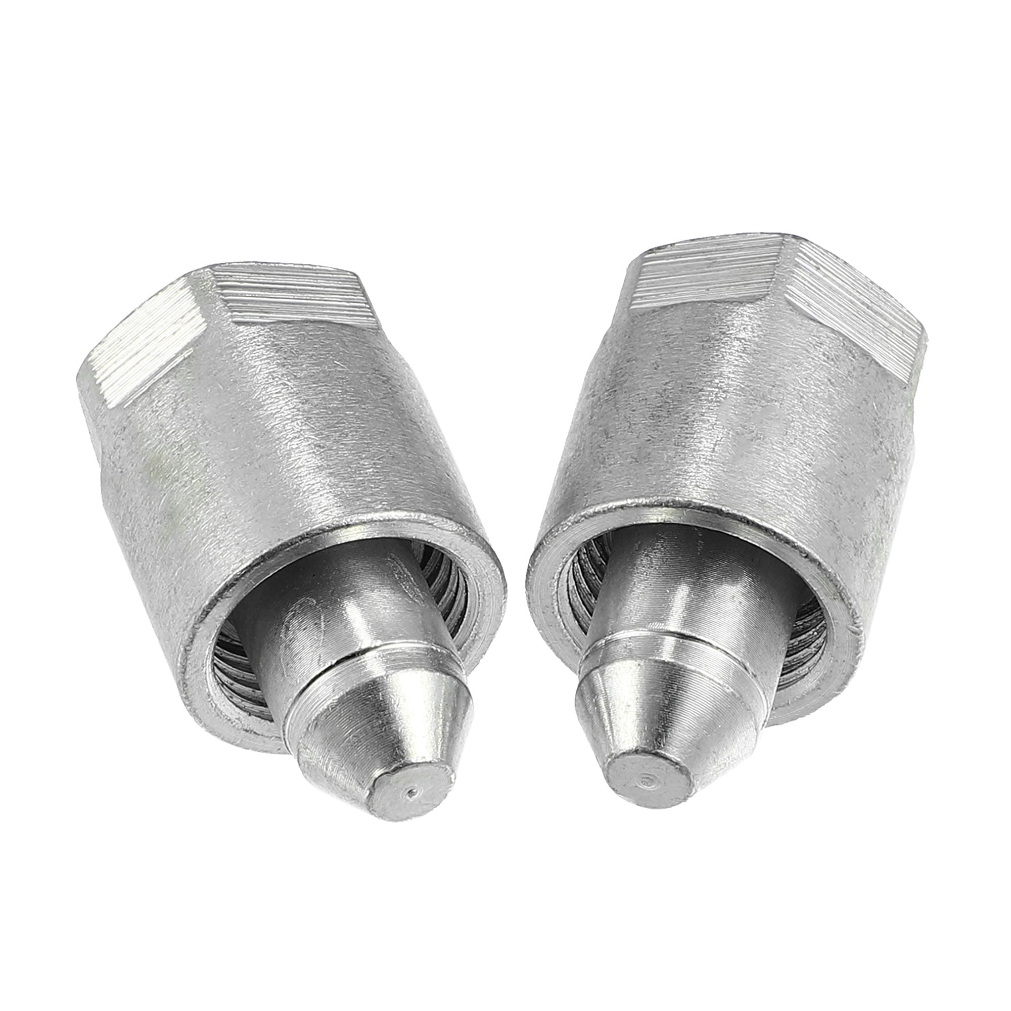 Unique Bargains 2pcs 18mm Common Rail Fuel Injector Cap Block Off Tool Replacement for Chevrolet for GMC 6.6L for Dodge 6.7L M18x1.5 Fuel Line Nut Silver Tone
