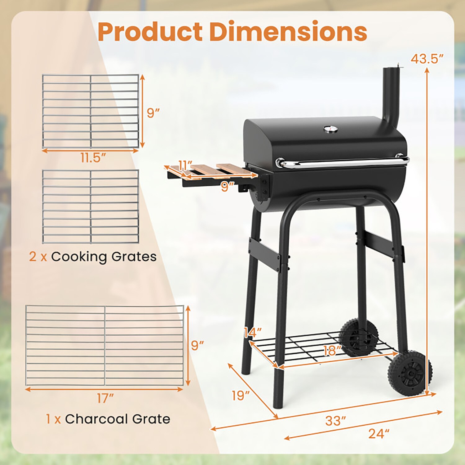GZMR GZ-W22294 Charcoal-Grills - View #5