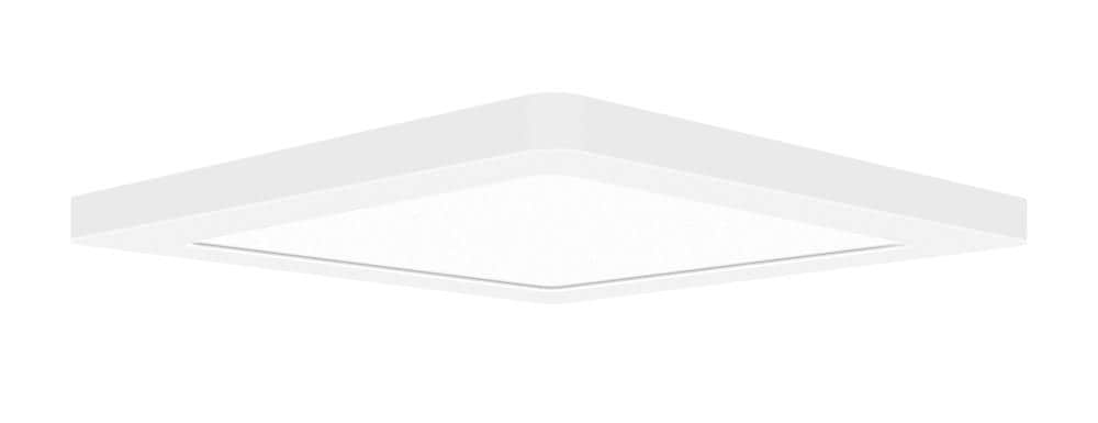 Access Lighting 20840LEDD-WH/ACR ModPLUS 1 -Light 8.5-in Gloss White Integrated LED Flush Mount Light