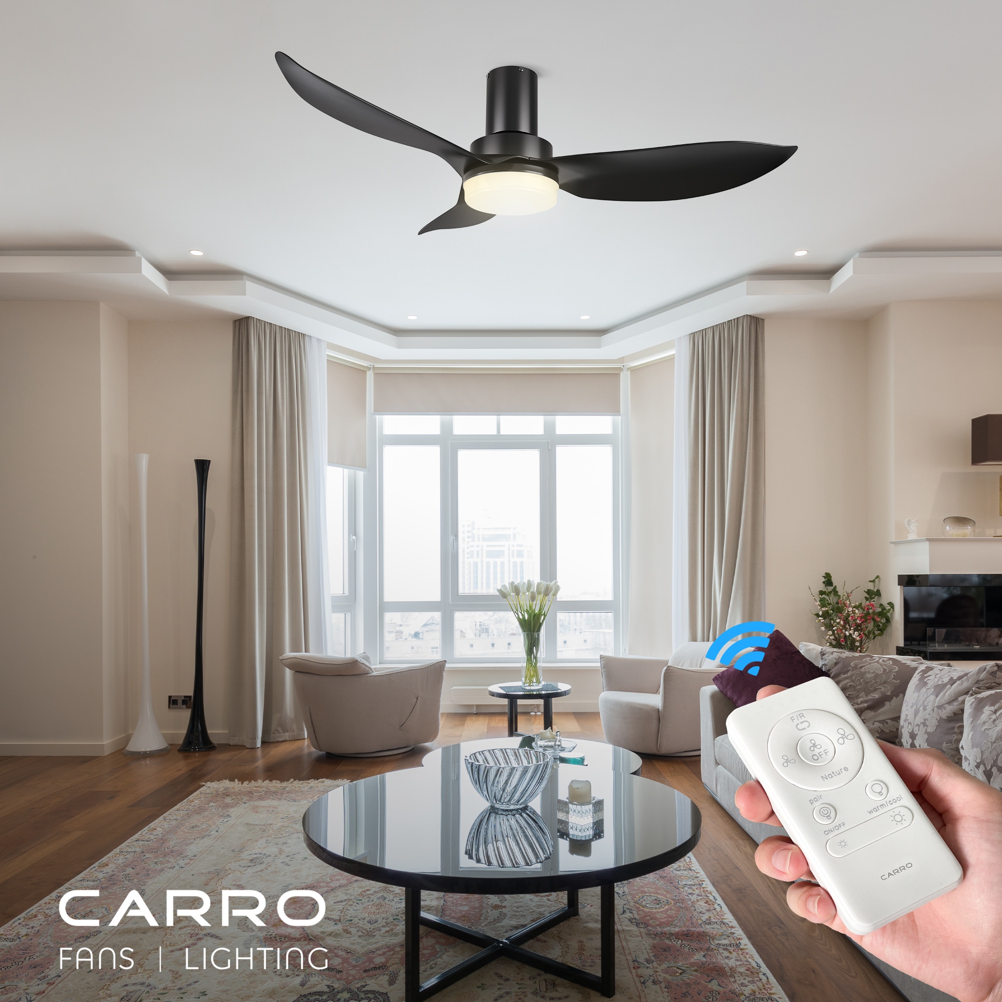 CARRO USA LYDC453V2-L12-B2-FM Ceiling-Fans - View #3