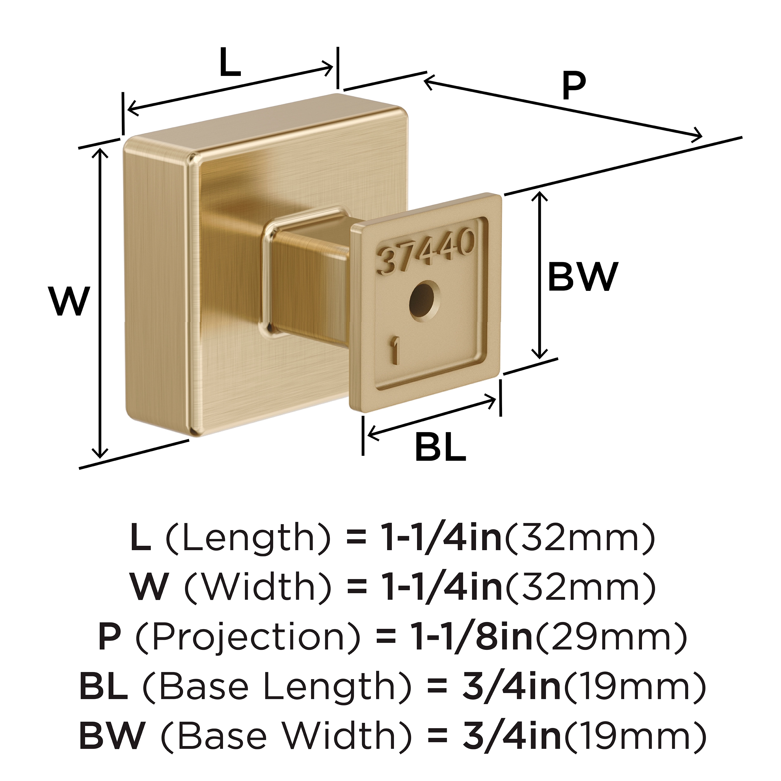 Amerock BP37440BBZ Cabinet-Knobs - View #4