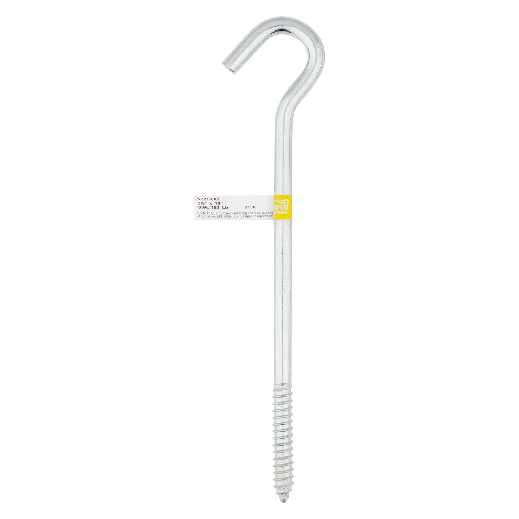 National Hardware 7.25-in Zinc Plated Steel Screw Hook in the Hooks  department at