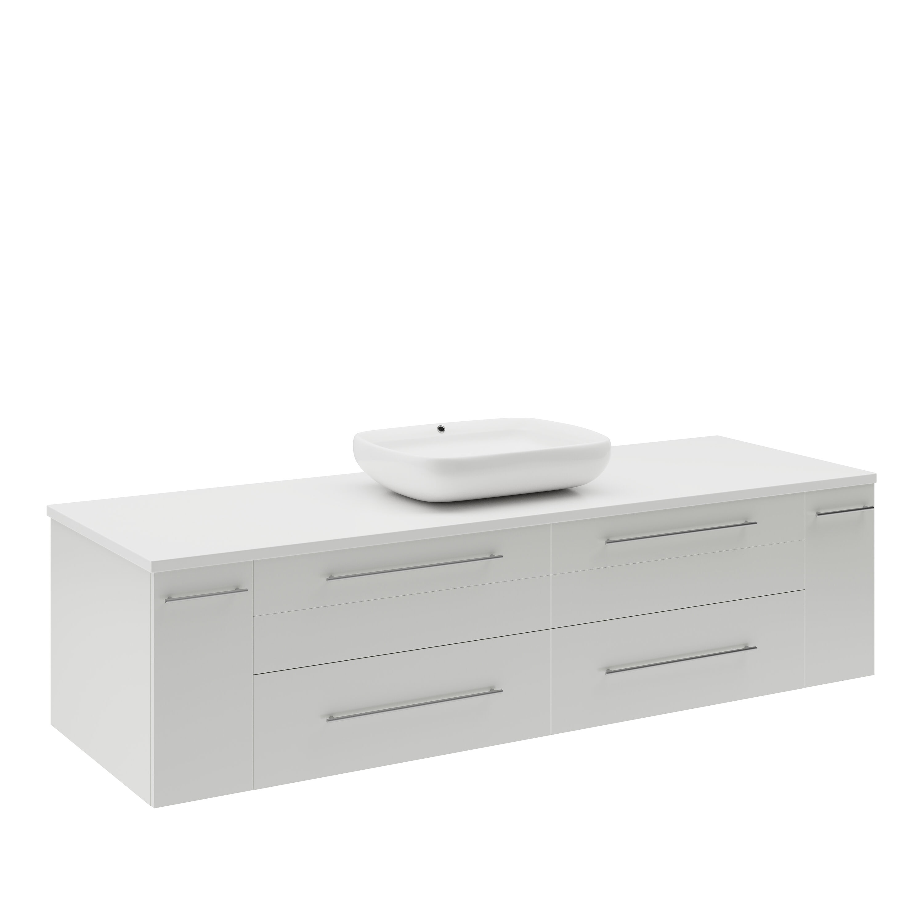 Fresca FCB6160WH-VSL-CWH-V Bath-Vanity-Combo - View #2