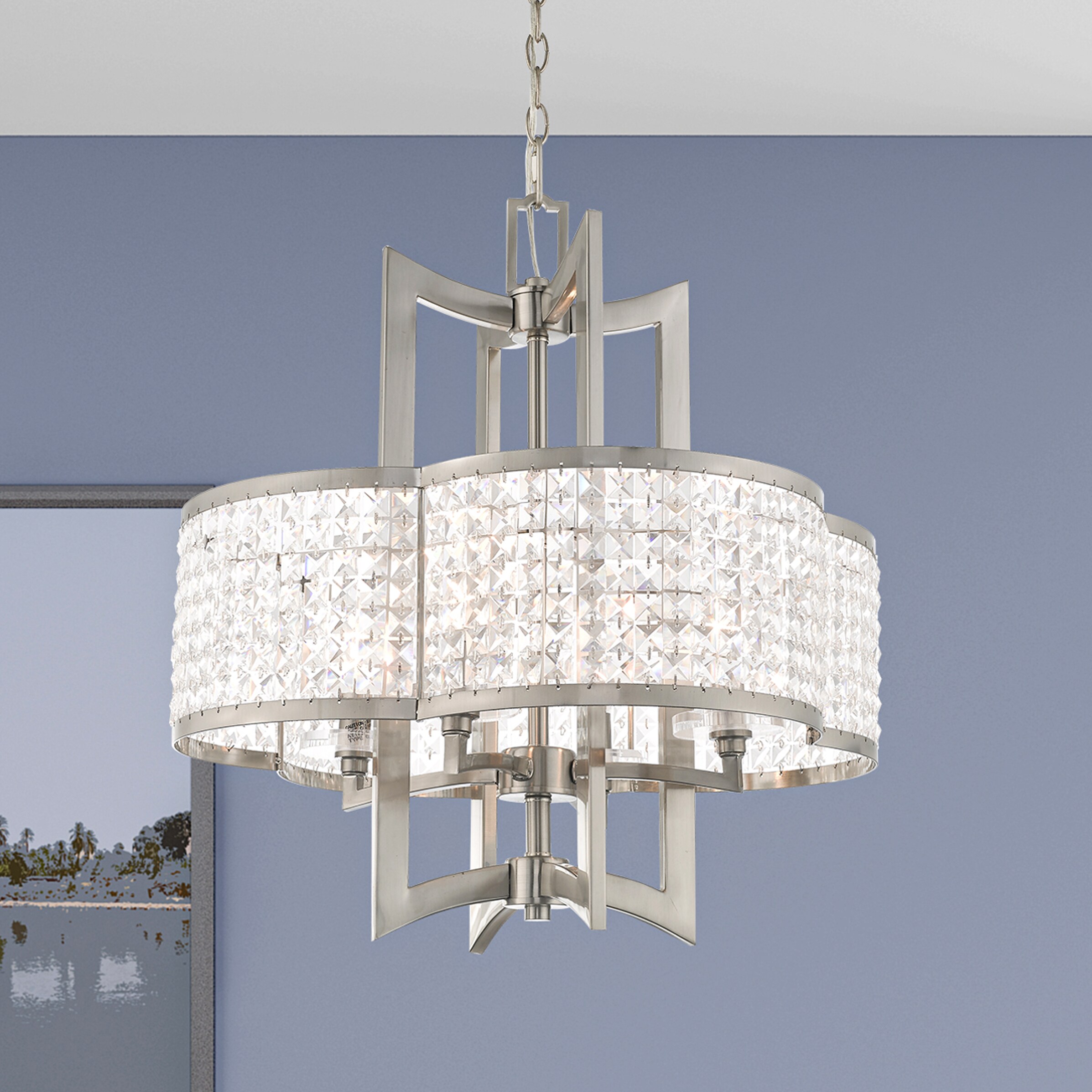 cece 5 light chandelier