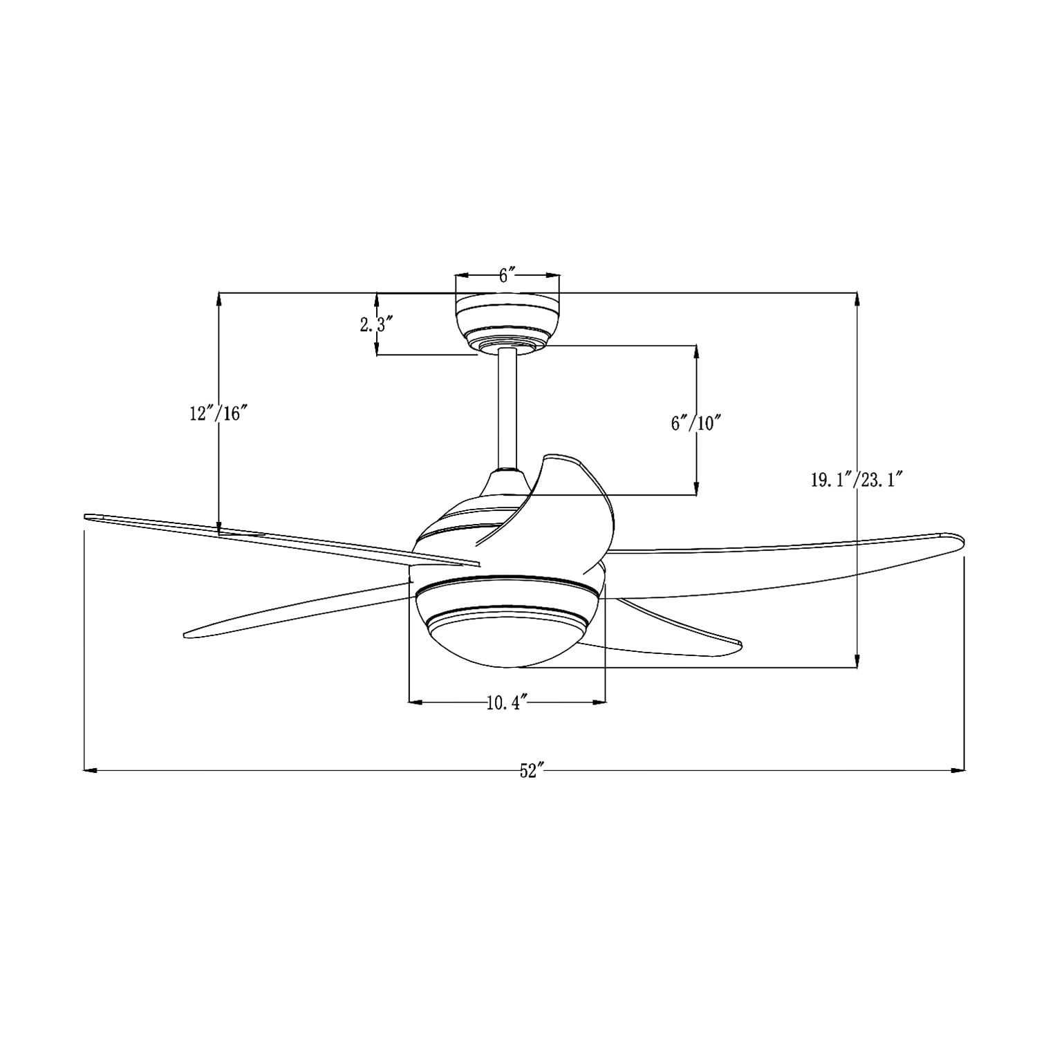 Edvivi FFG7741BN Ceiling-Fans - View #3