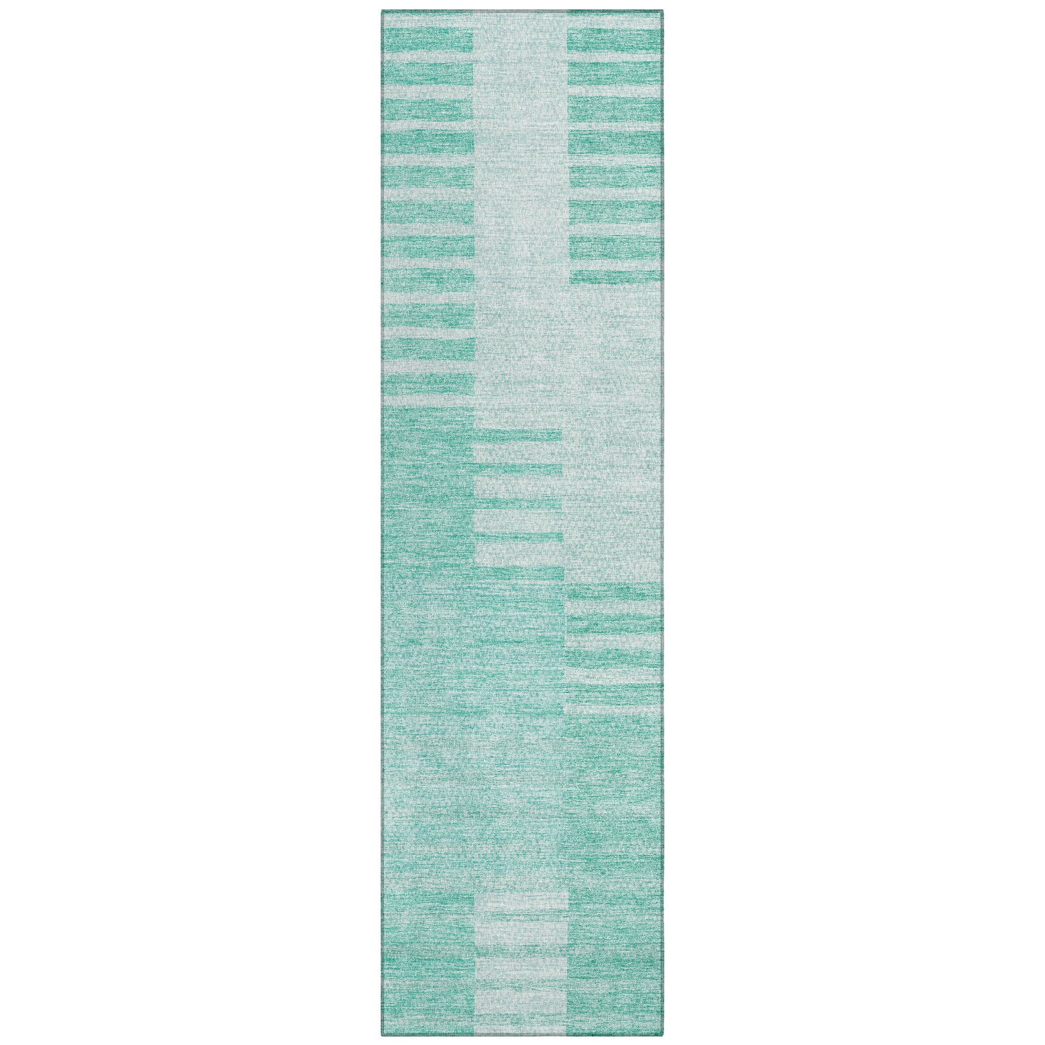 Addison Rugs ACN686TE2X8 Chantille ACN686TE 2 x 7 (ft) Polyester Teal Rectangular Indoor/Outdoor Geometric Machine washable Area rug