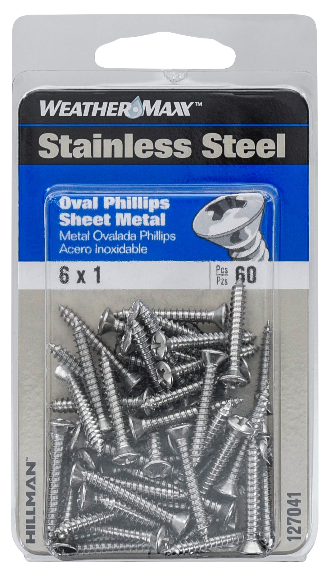 Hillman #6 x 1-in Phillips-Drive Standard Sheet Metal Screws (60-Count ...