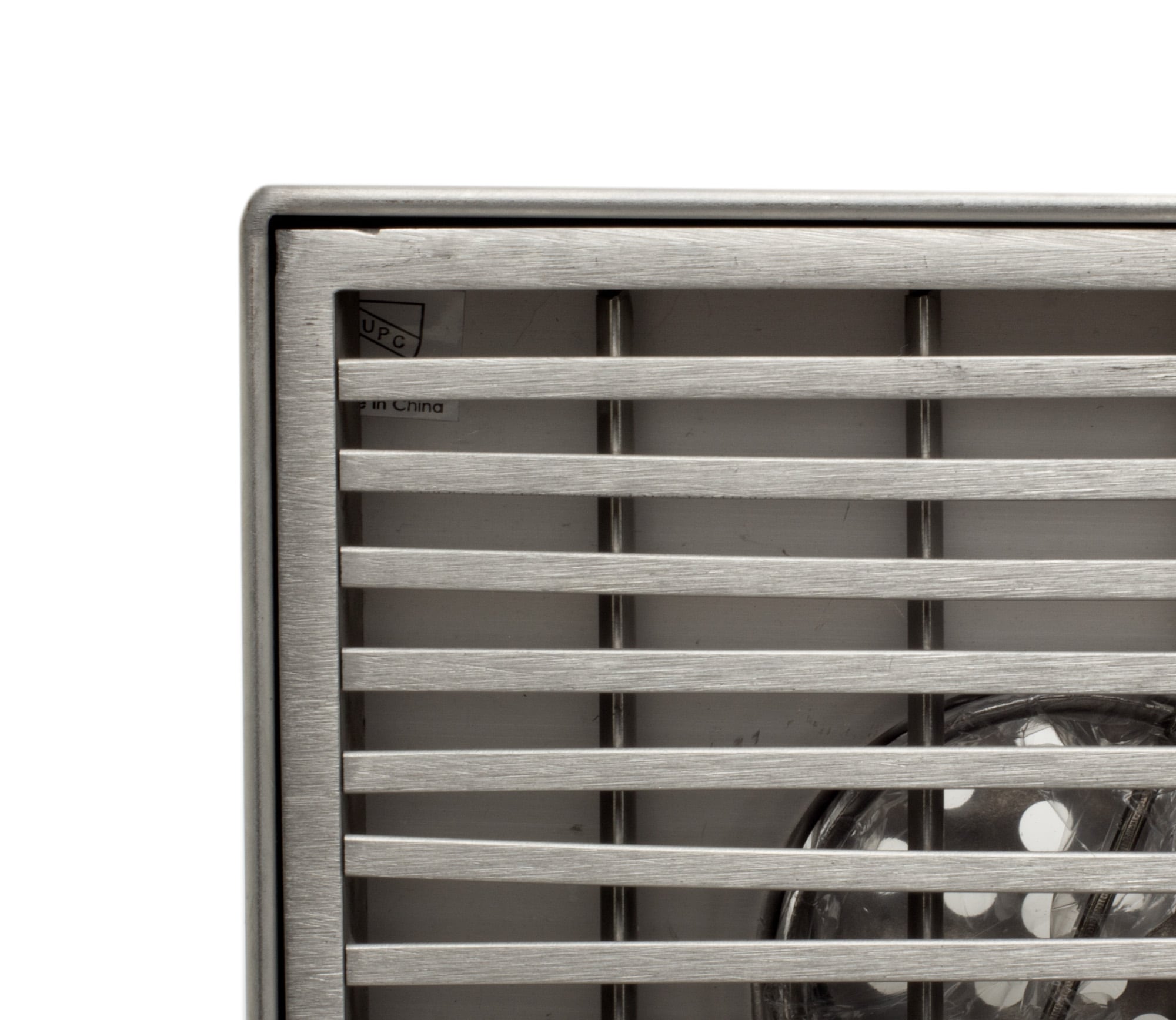 5.25'' Square Stainless Steel Shower Drain with Groove Lines